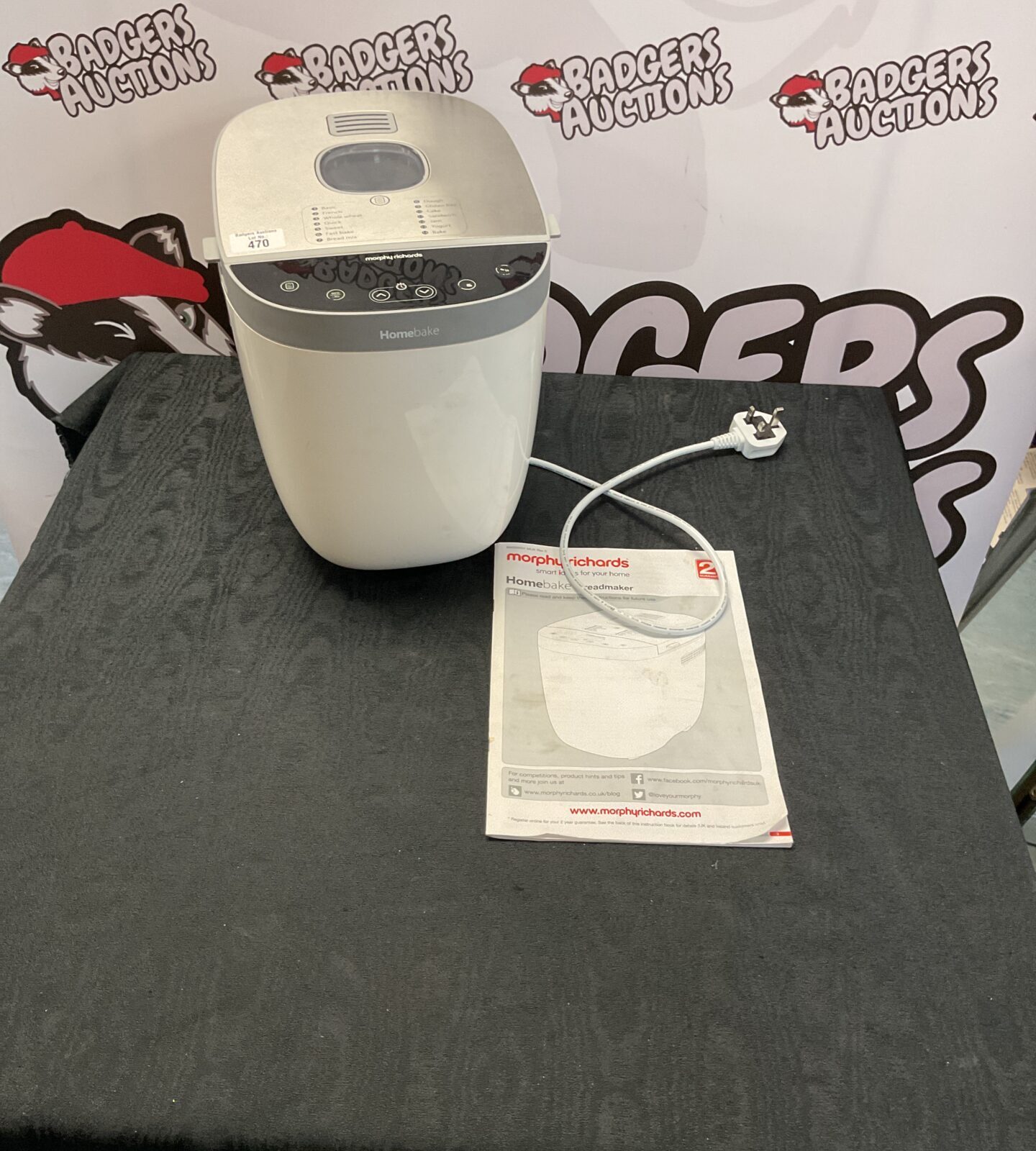 Morphy Richards Homebake Breadmaker tested working