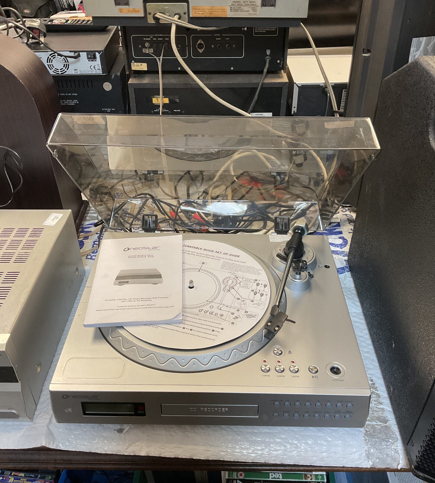 Neostar ntcd1v turntable cd recorder