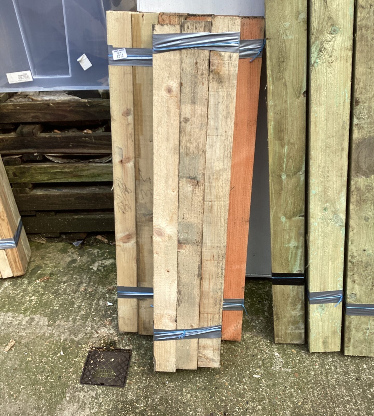 Three bundles of 3’5” timber