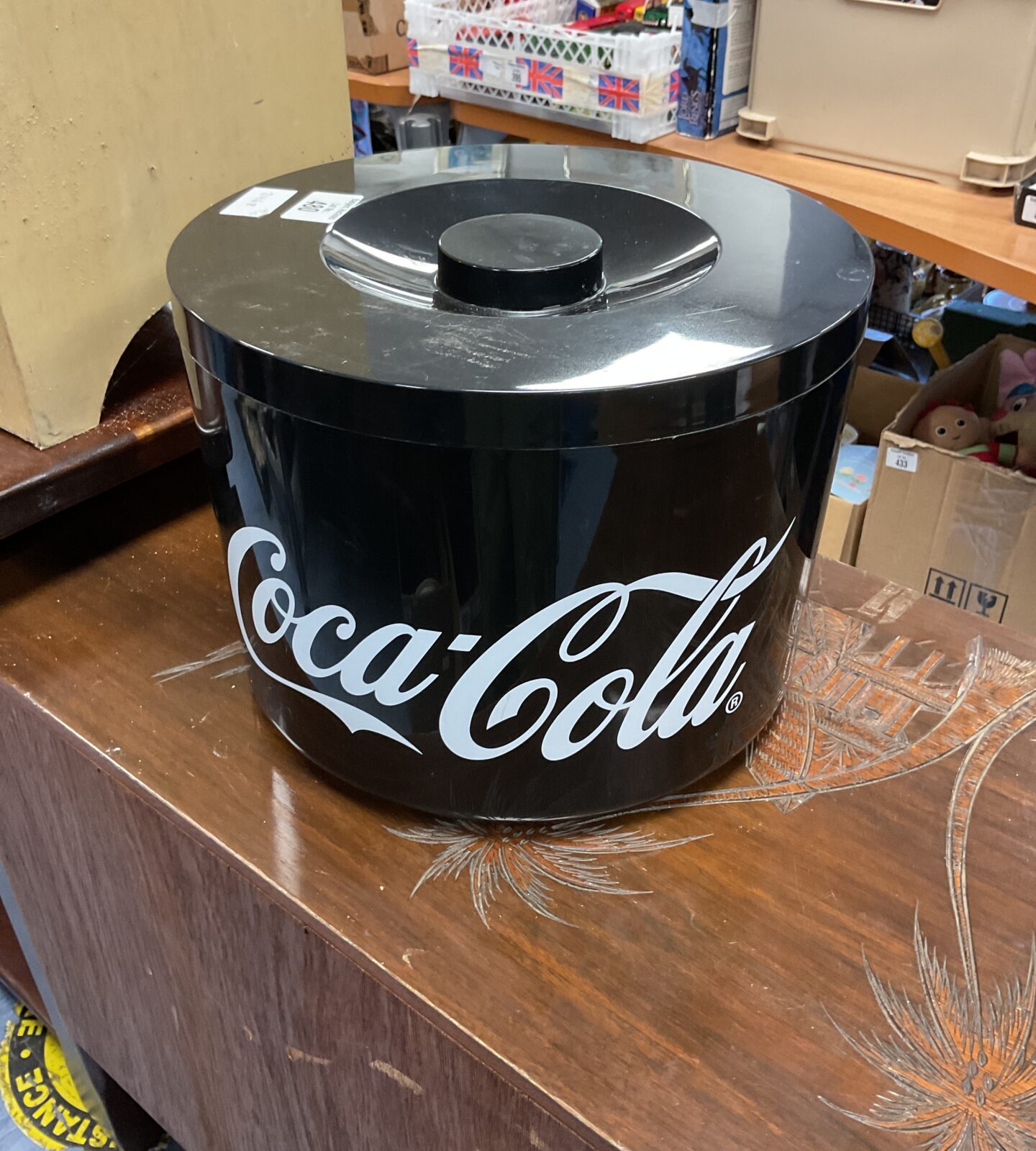 Coco cola ice bucket with scooper