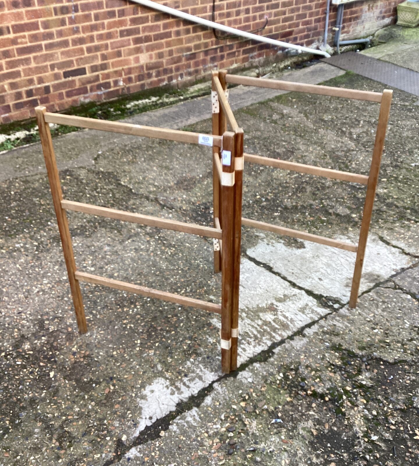 Vintage wooden clothes Horse