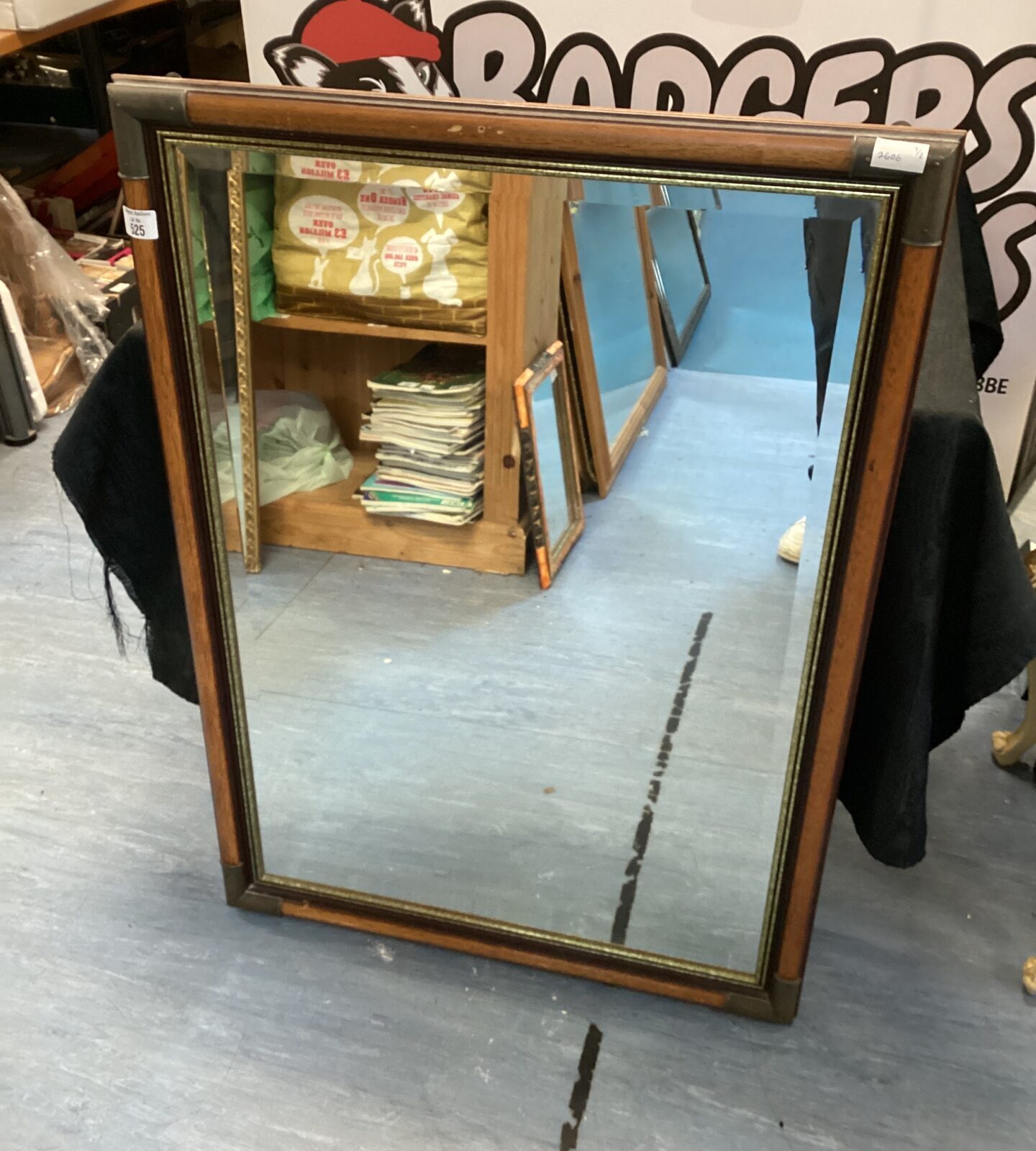 Wooden framed mirror