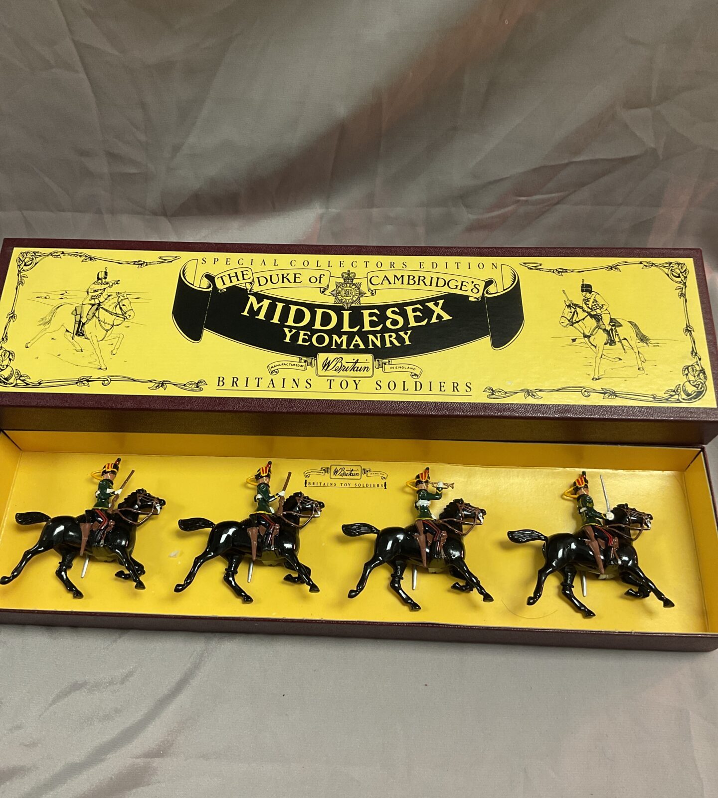 W Britain The Duke of Cambridge,s Middlesex yeomanry britains toy soldiers