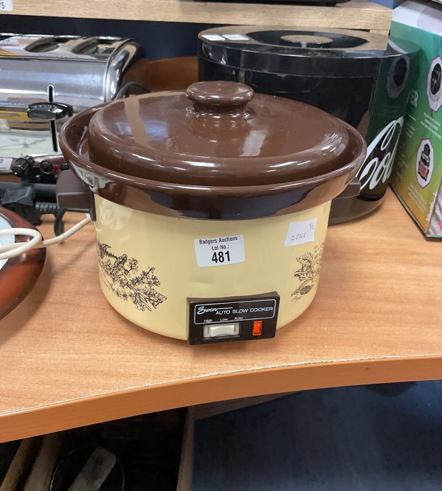 Retro swan slow cooker tested and working