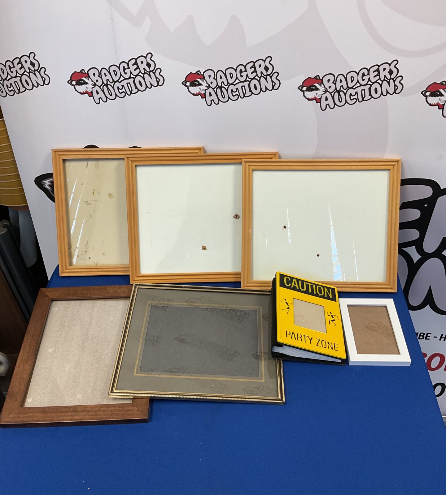 Selection of empty picture frames