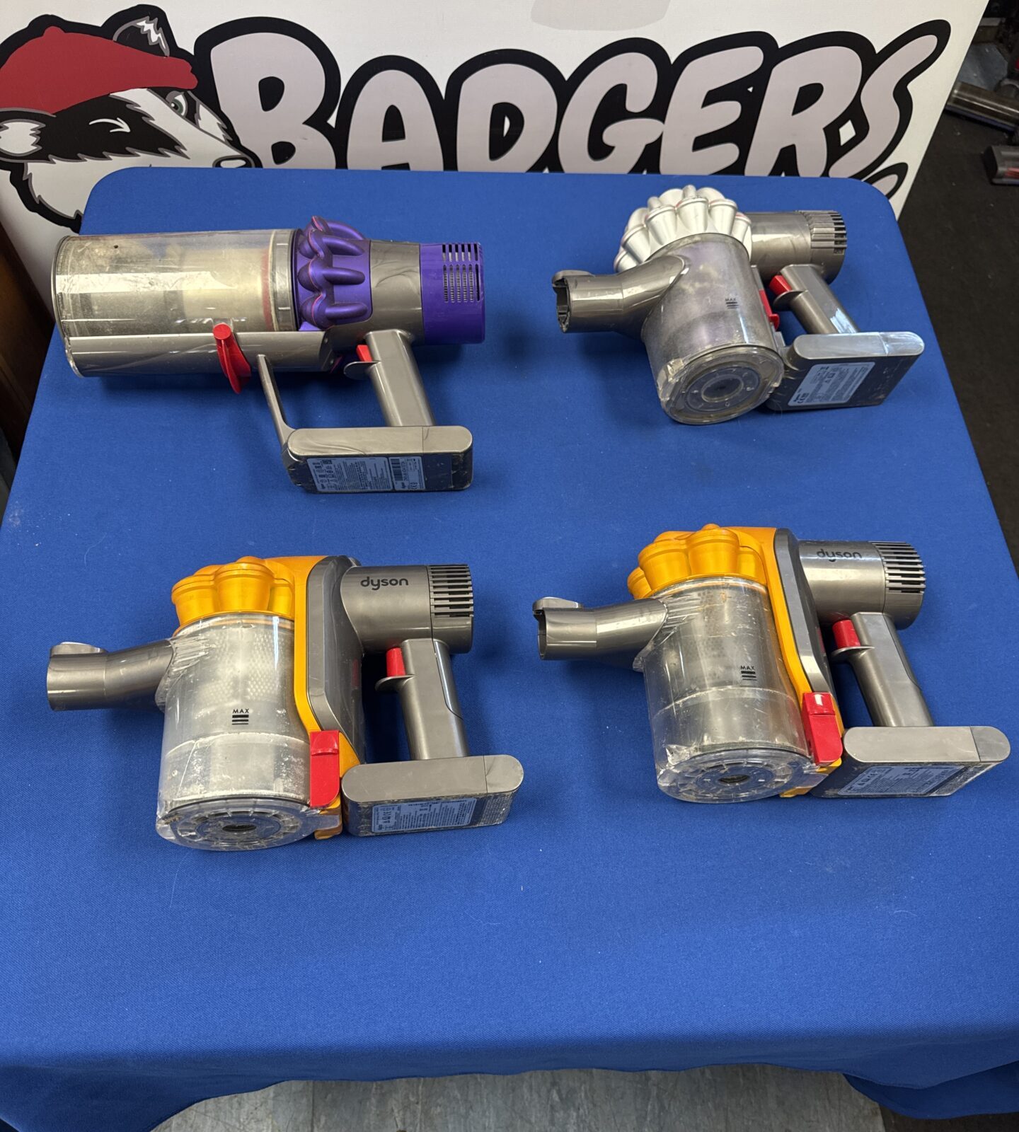 Four untested Dyson cordless hoover bodies