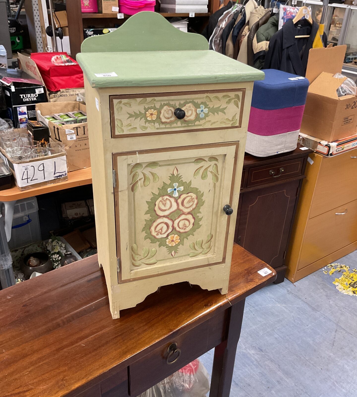 Shabby shic floral bedside cabinet