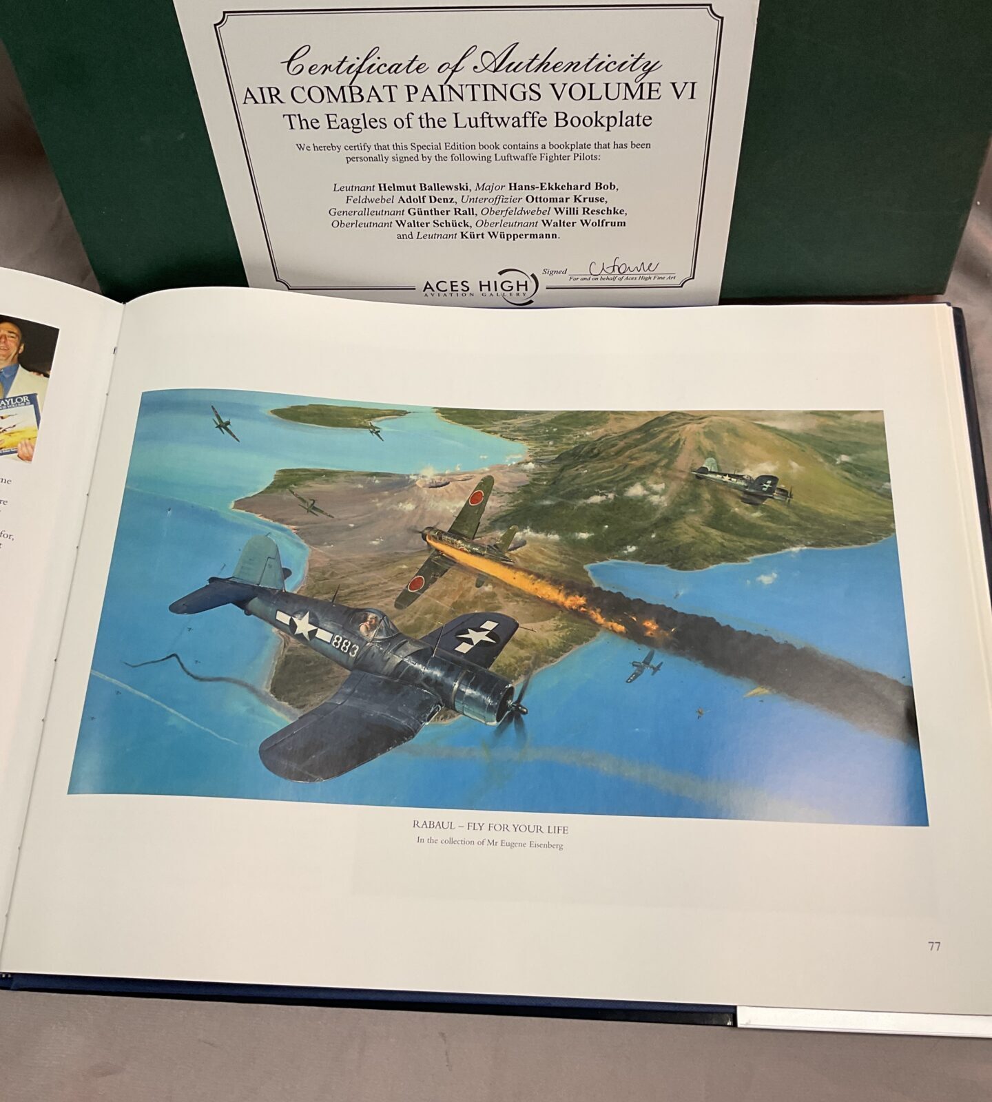 Aces High Aviation Gallery Robert Taylor Special Edition Air Combat Paintings Vol Vl With signed book plates of the dambusters and luftwaffe fighter pilots - Image 5