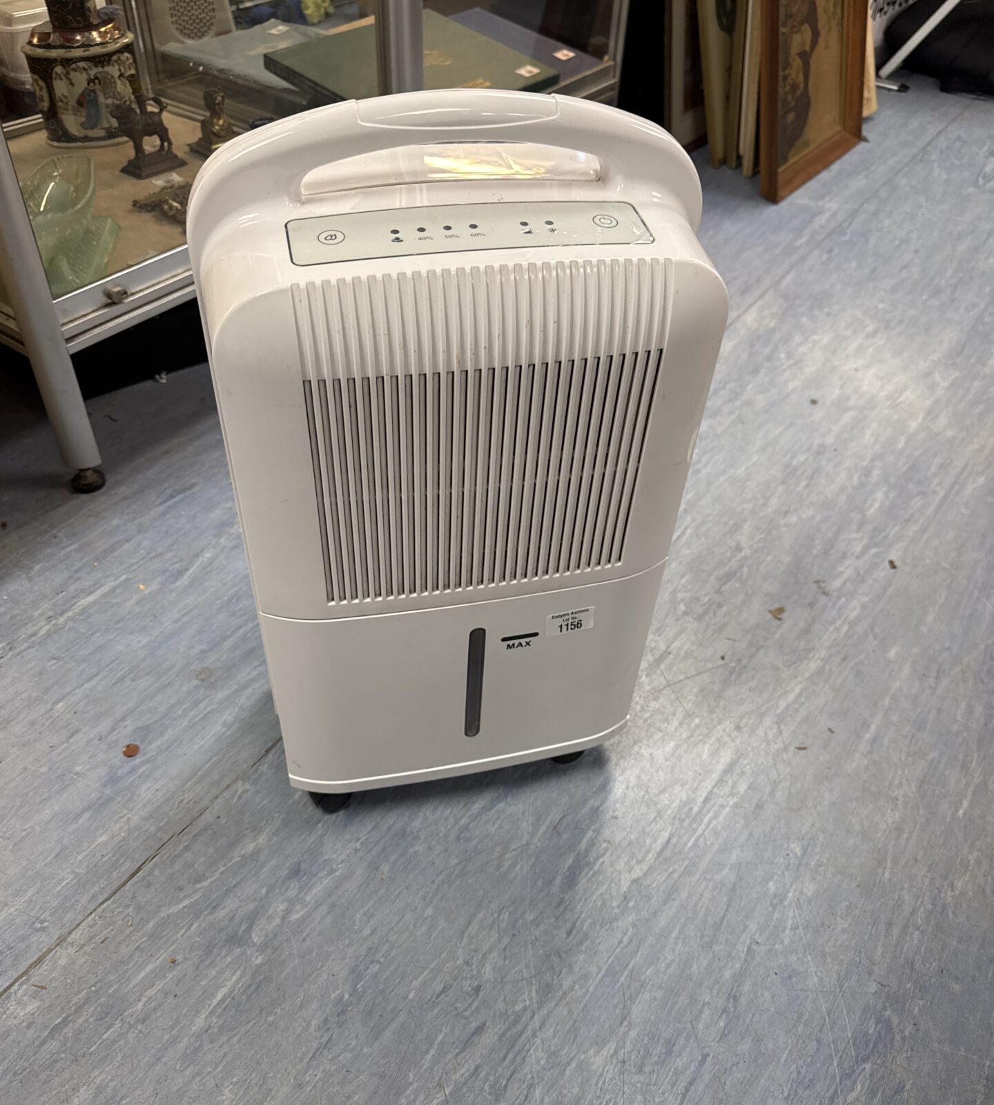 Blyss portable dehumidifier - powers on, fan spins