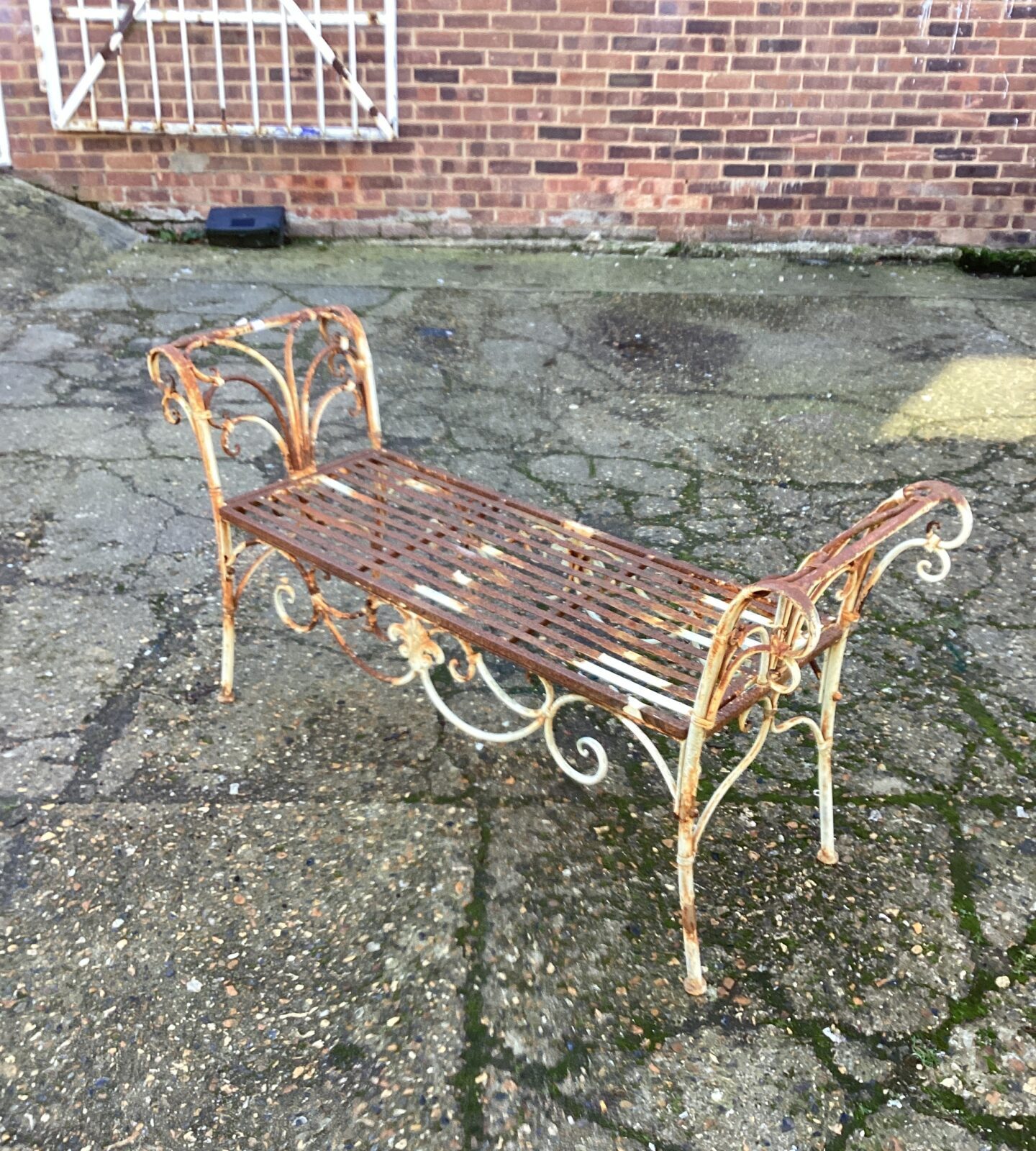 Metal Garden folding Bench