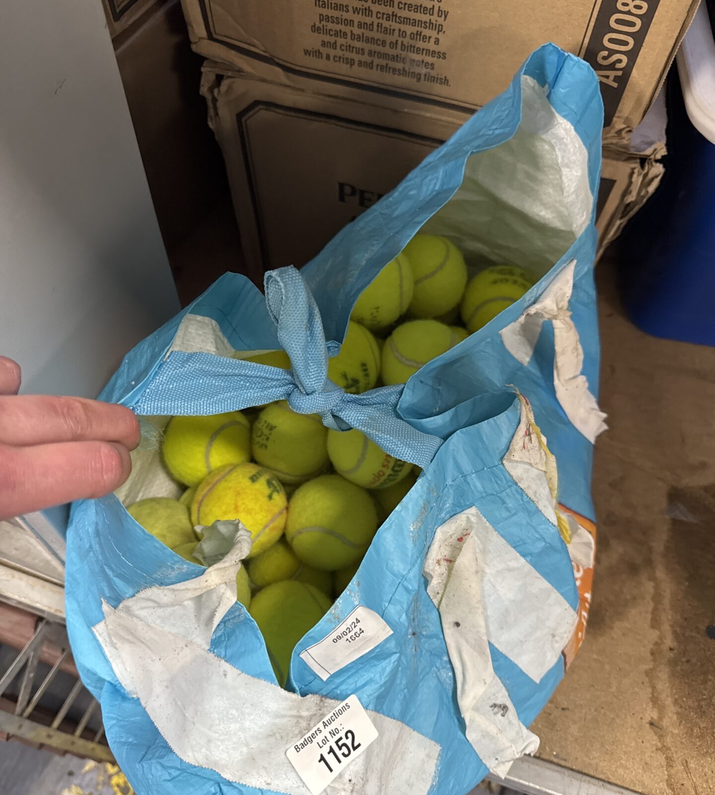 Bag of tennis balls