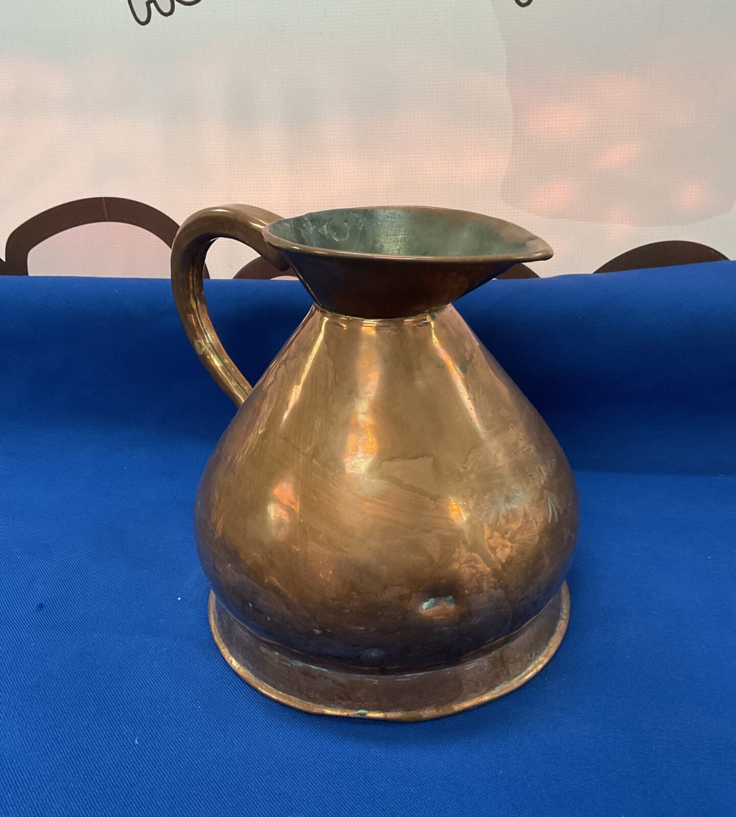 Vintage copper military marked half gallon haystack jug