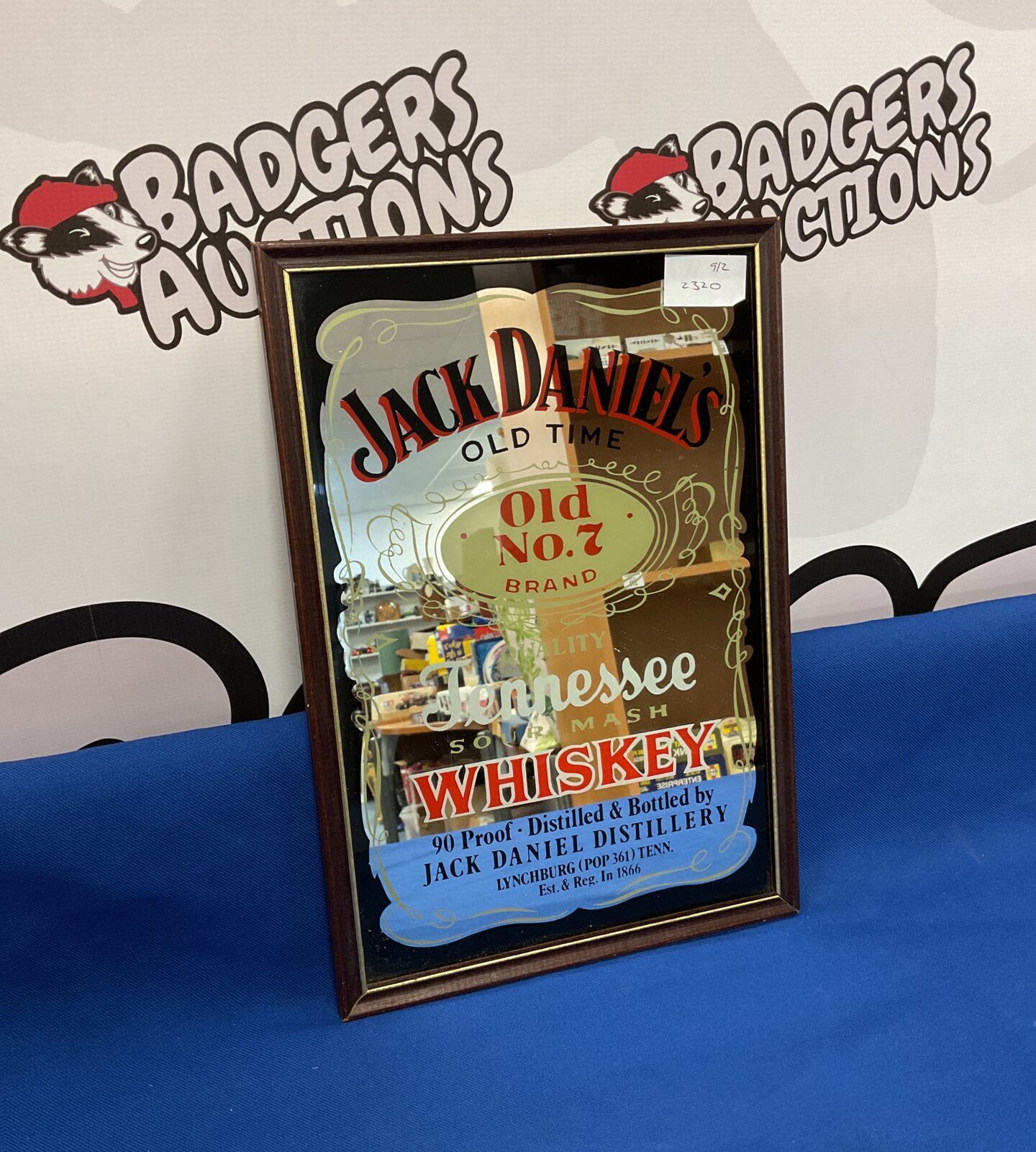 Small jack Daniel's old time tennessee whiskey pub mirror