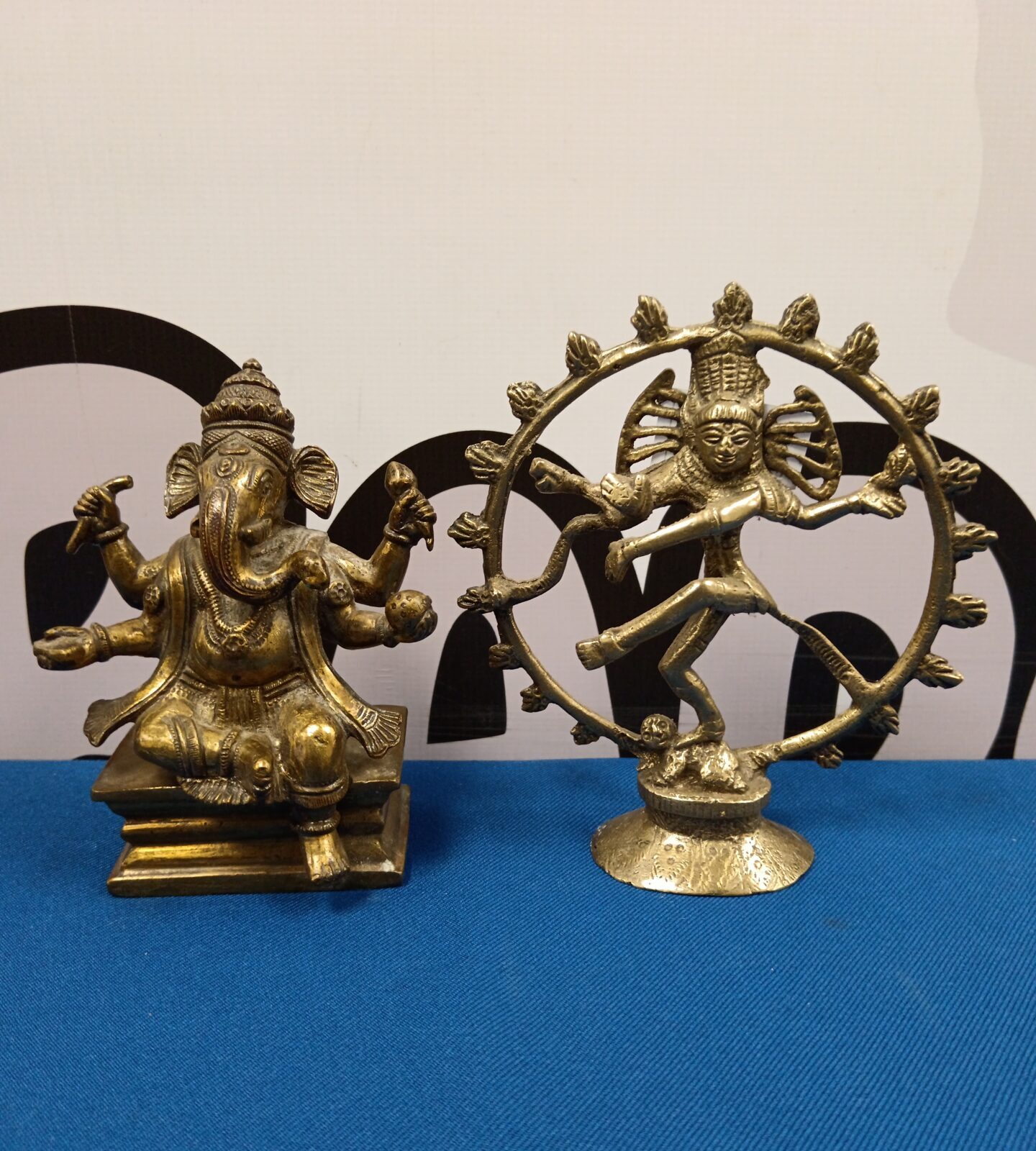 Indian brass Ganesh & Vishnu ornaments