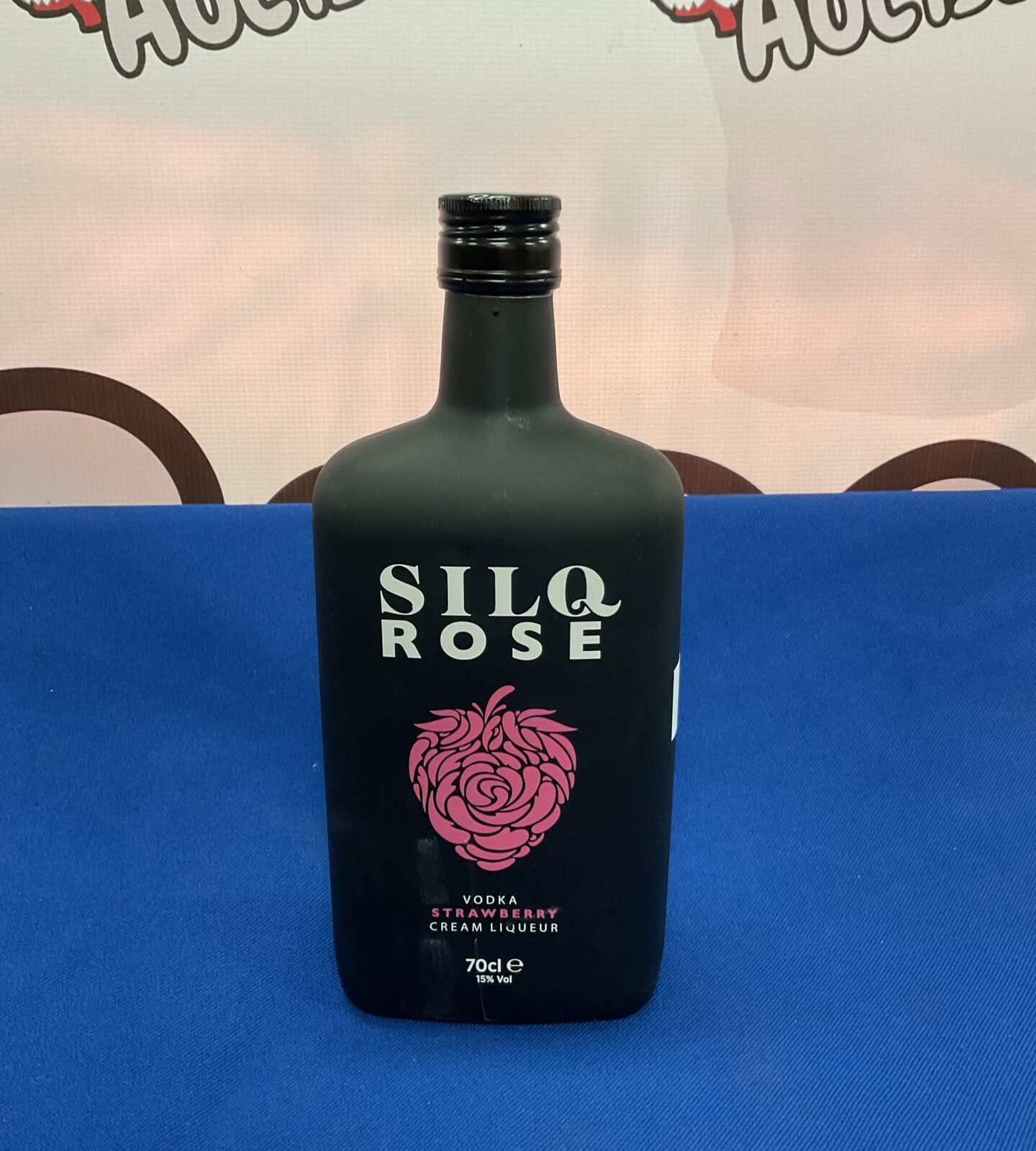 Sealed bottle of silq rose strawberry vodka