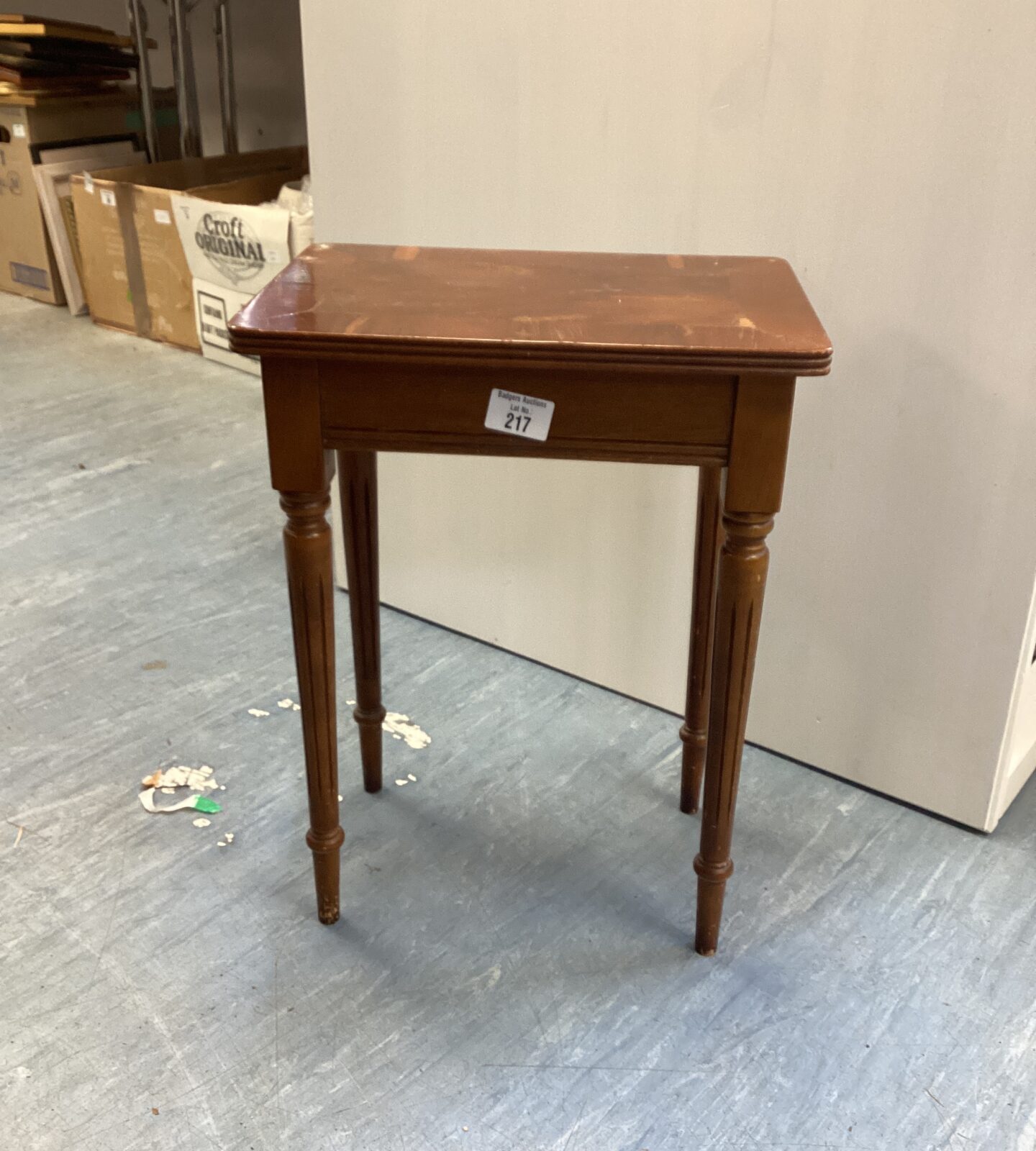 Vintage Walnut Lamp Table