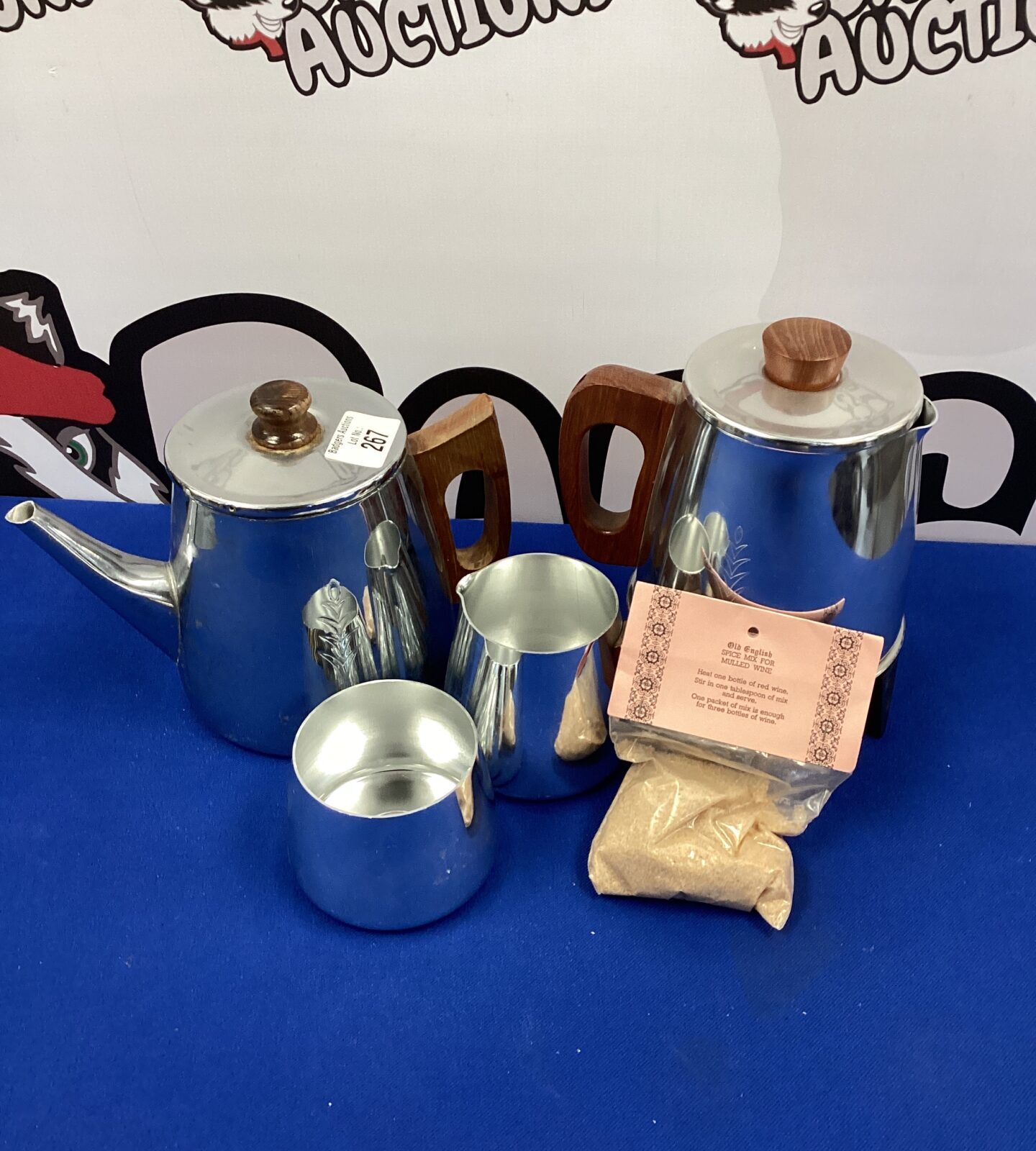 Stainless Steel Coffee Set and a Old English Mulled Wine Spice Mix