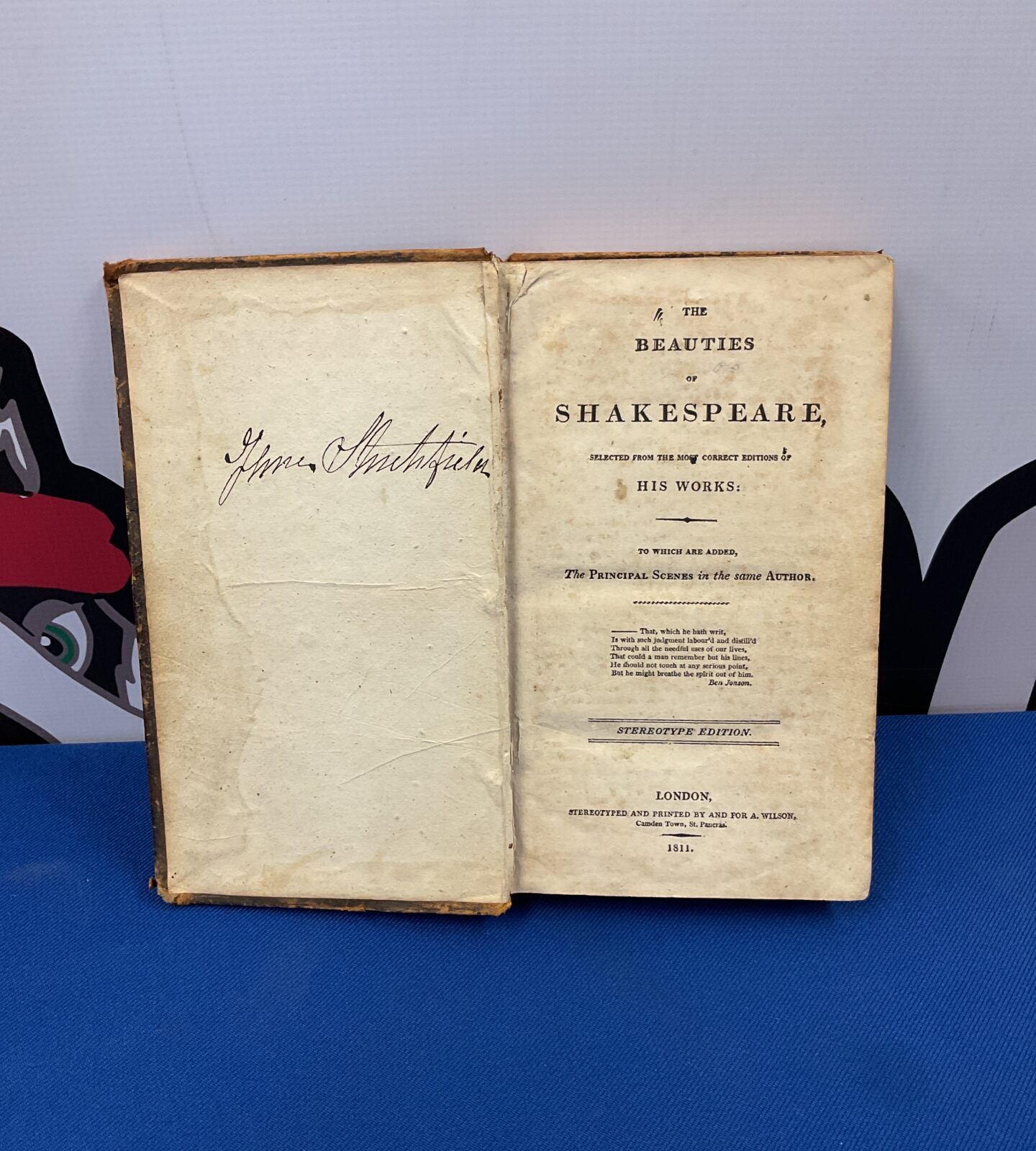 1811 copy of the beauties of Shakespeare