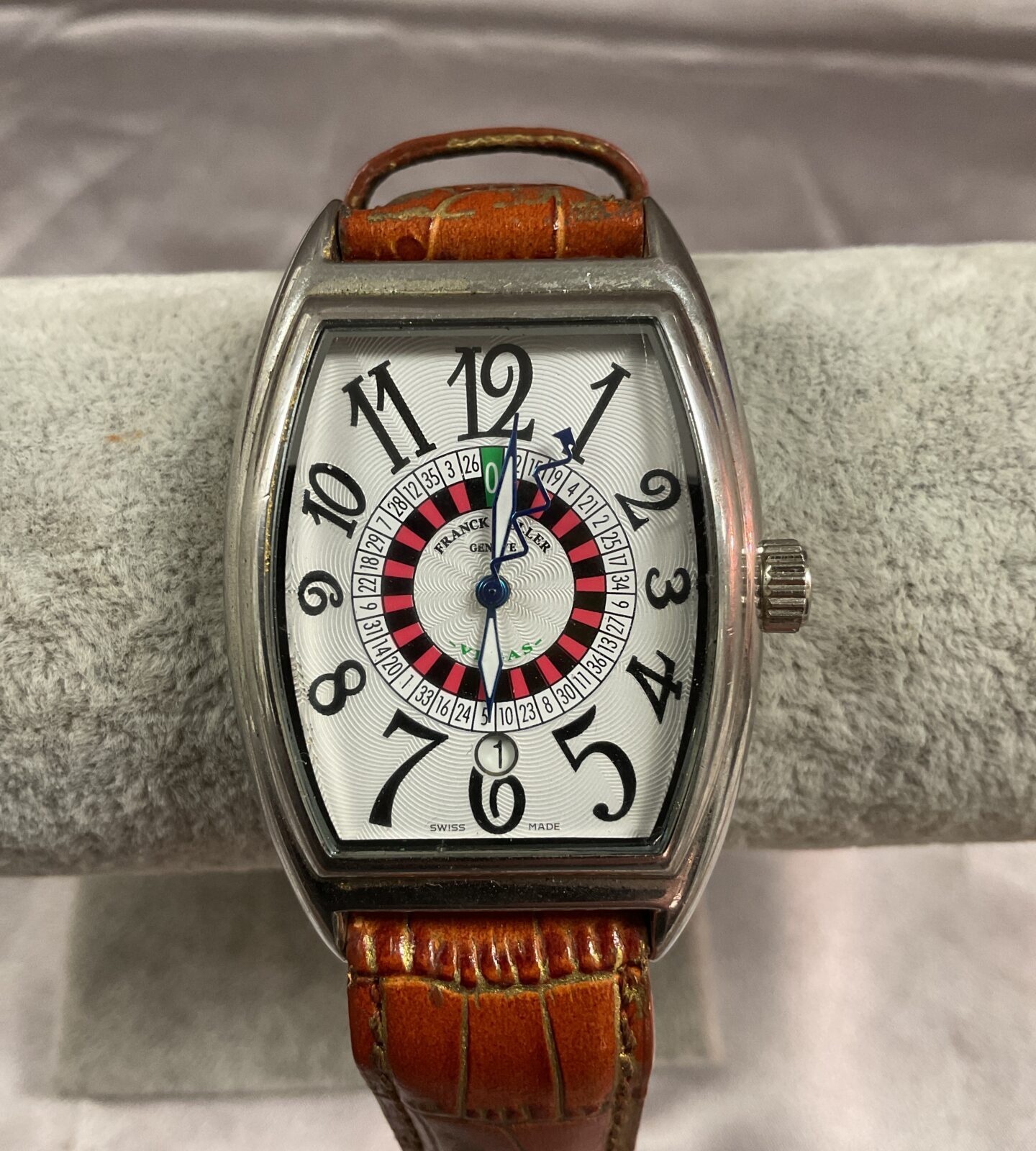 Franck Muller Geneve style vegas automatic wristwatch working