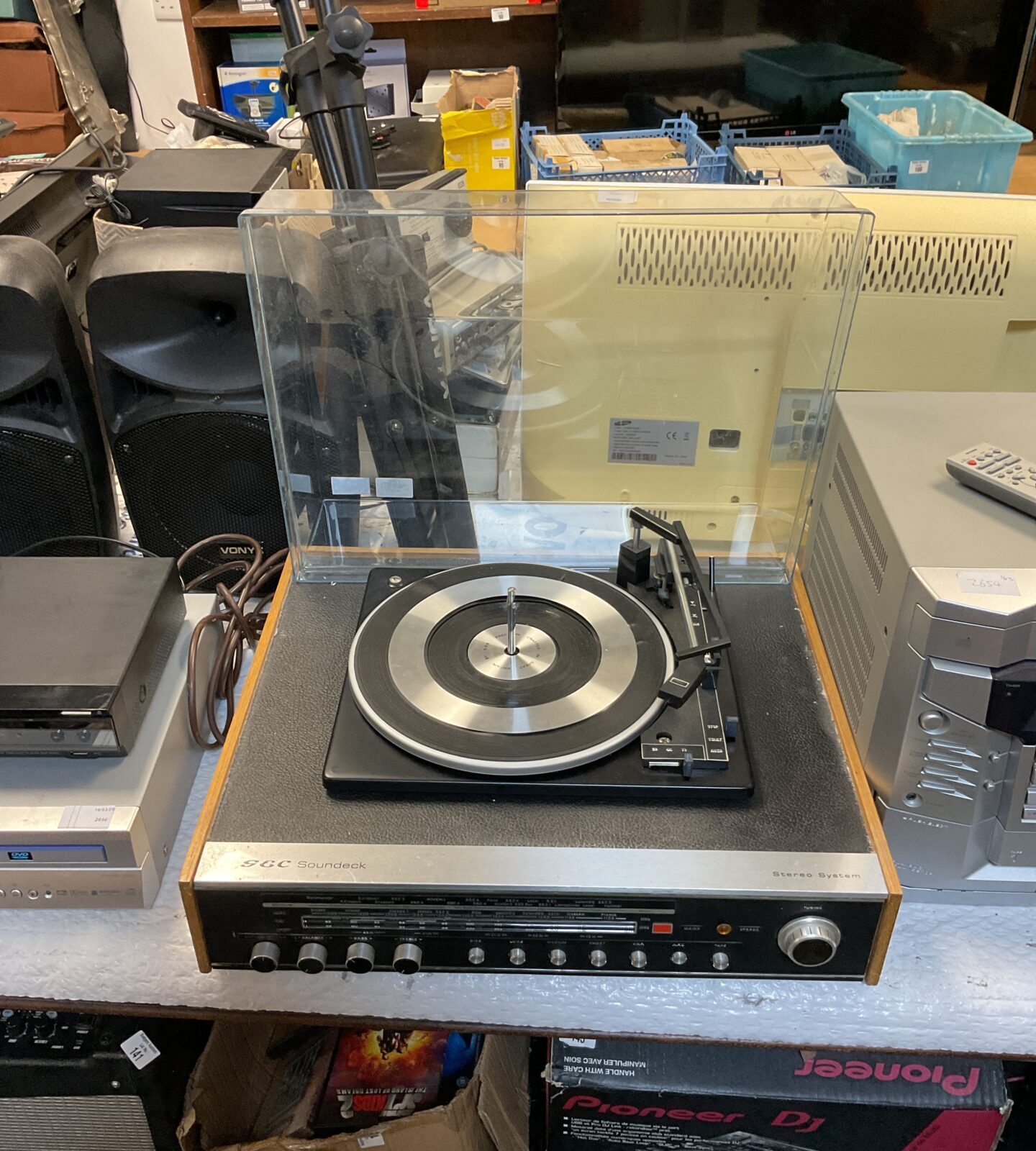 Gec soundeck stereo system turntable