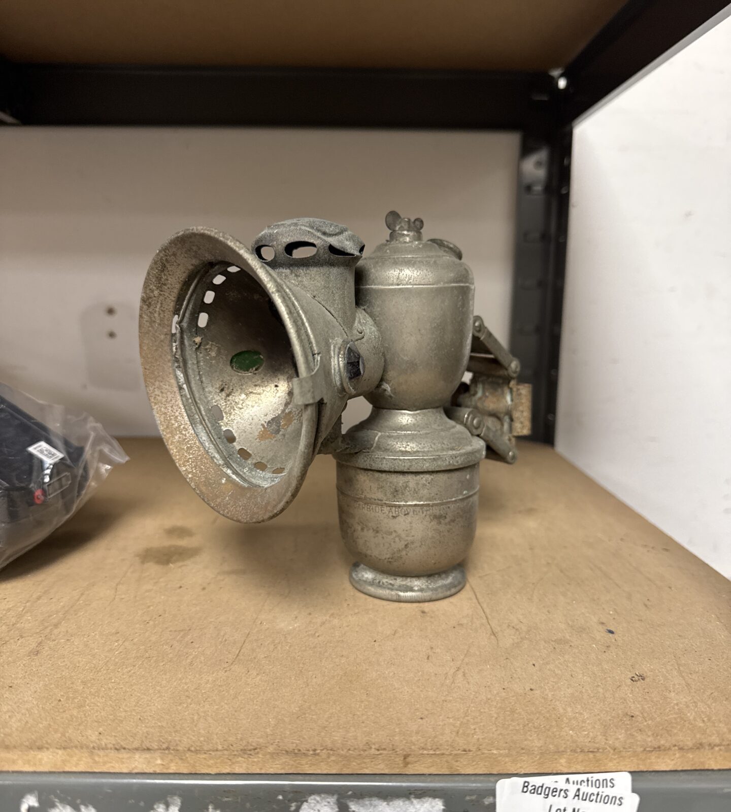 Vintage Lucas carbide motor vehicle lamp