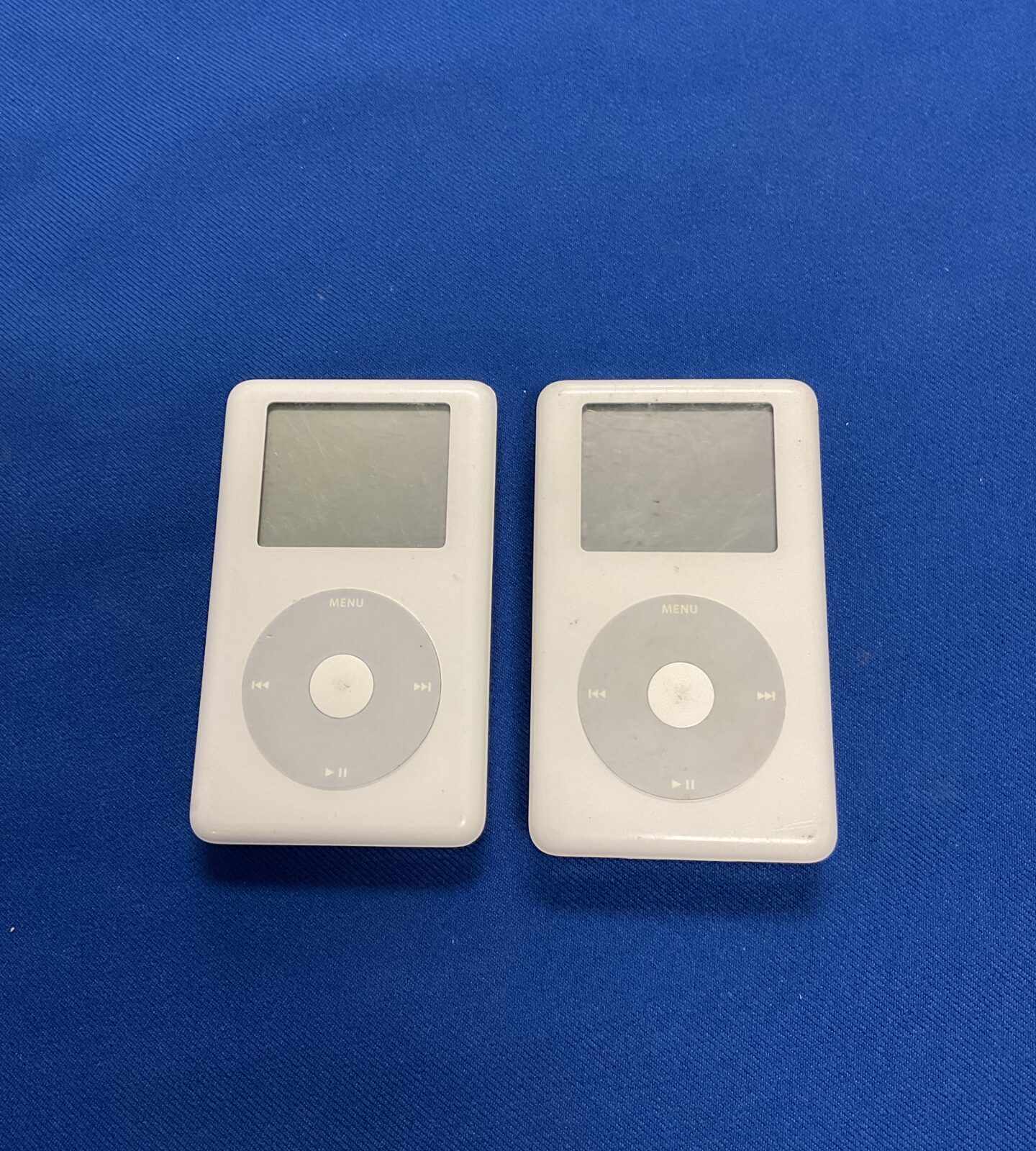 Two retro apple ipods