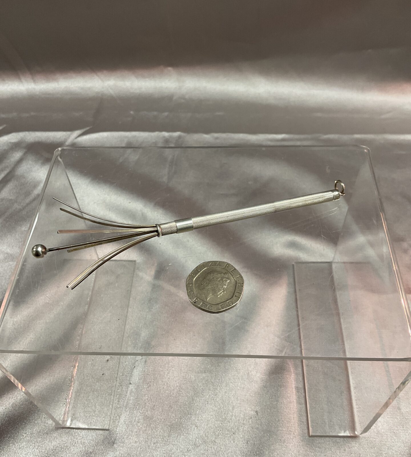 Sterling silver cocktail swizzle stick