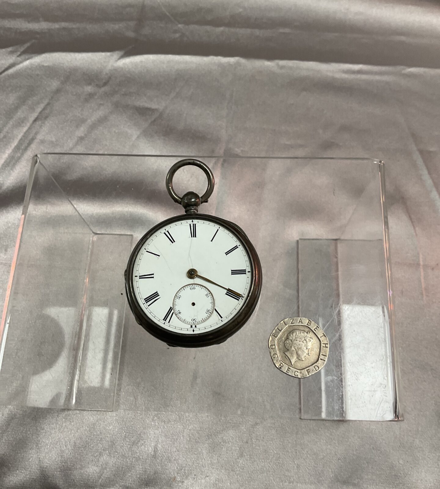 Hallmarked silver pocket watch spares or repair