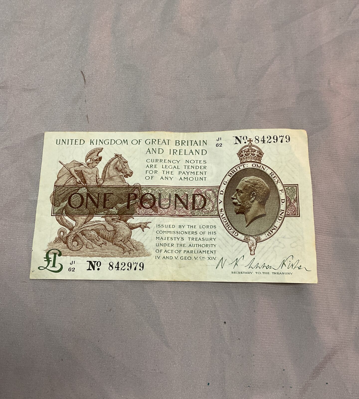 George v one pound note