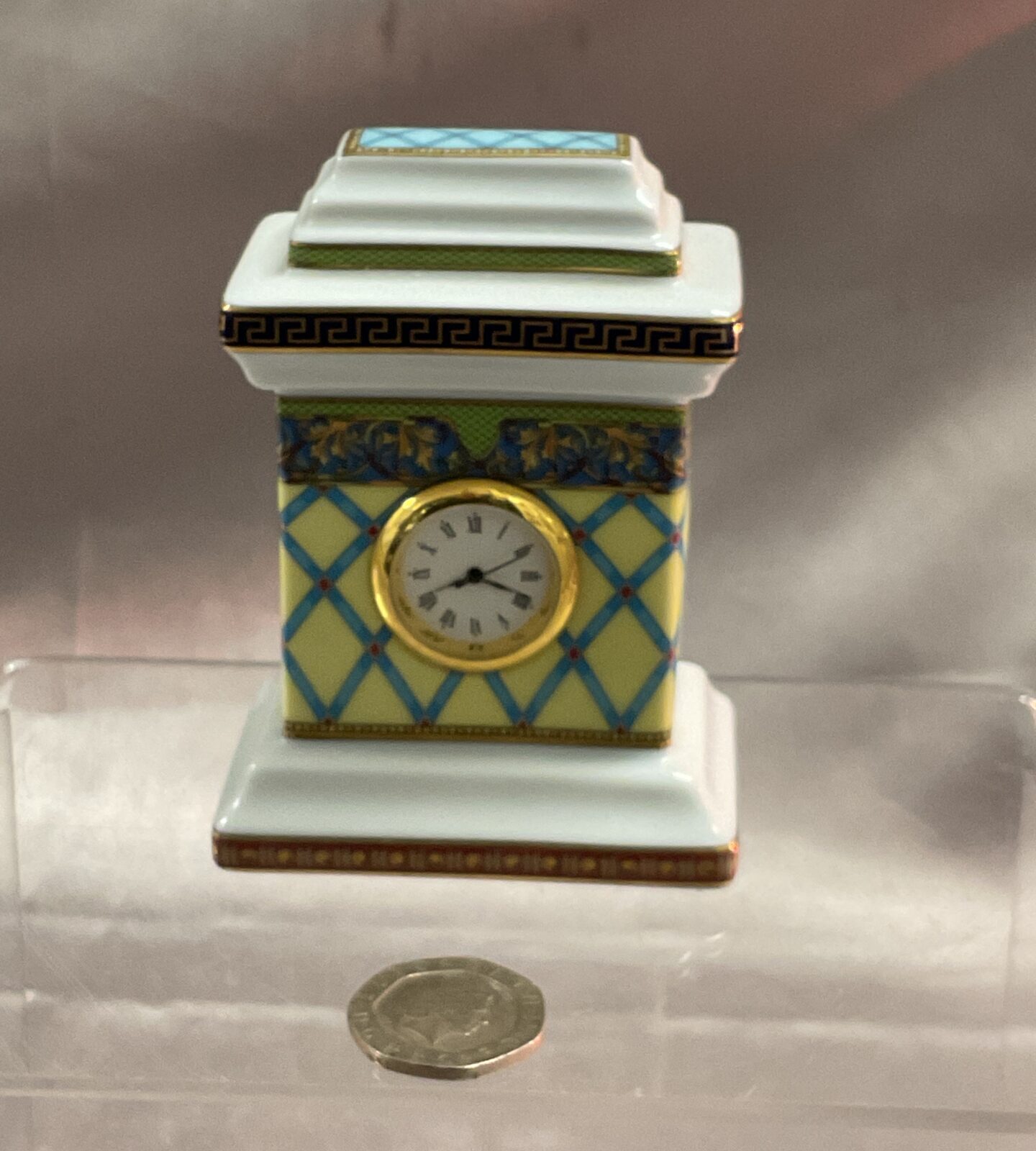 Rosenthal Versace ceramic desk clock