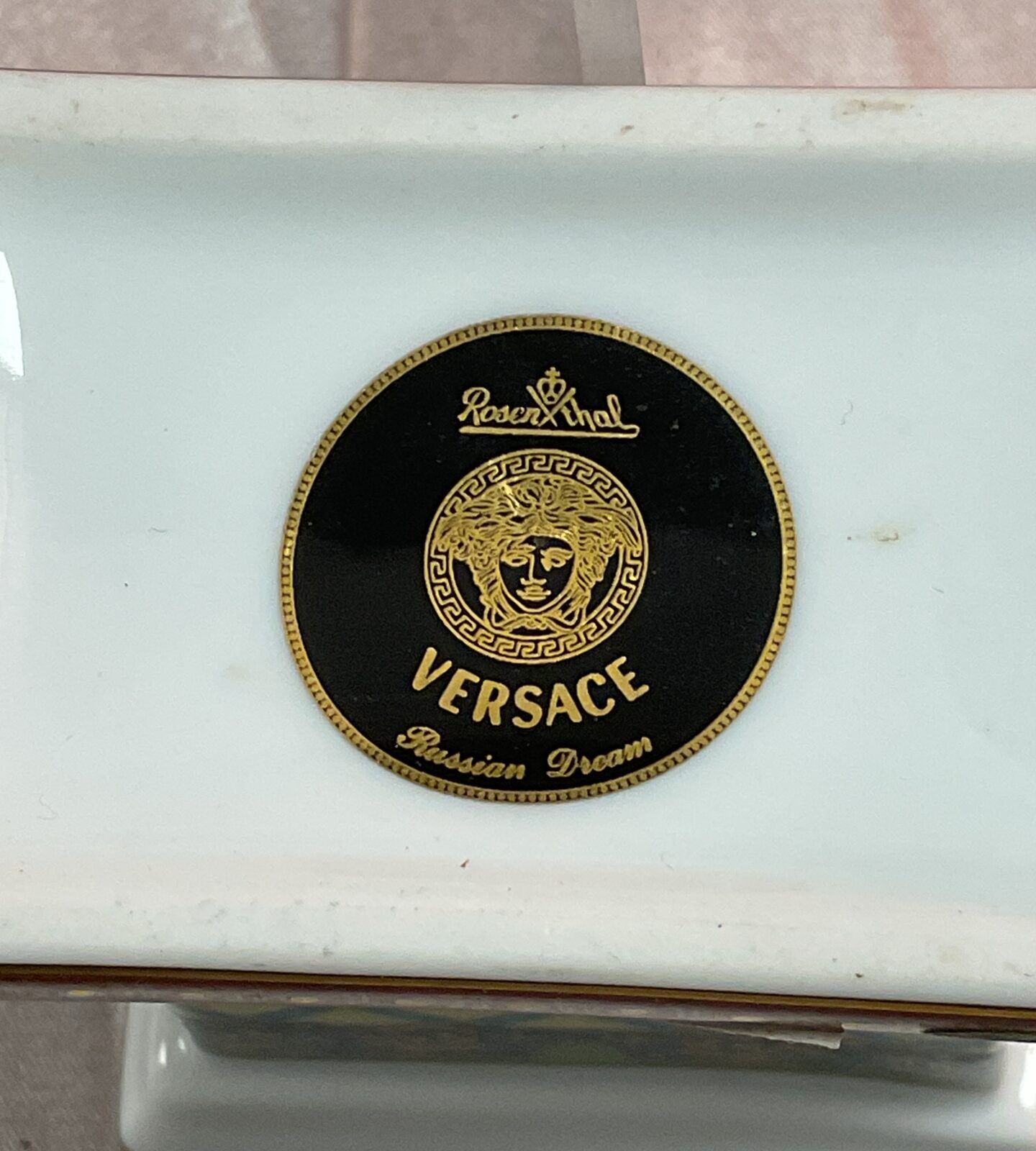 Rosenthal Versace ceramic desk clock - Image 2