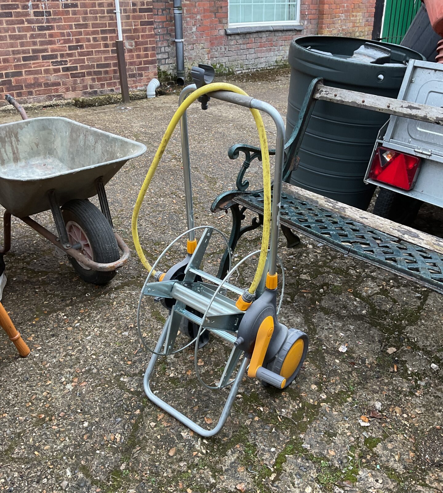 Hozelock hoze reel trolley