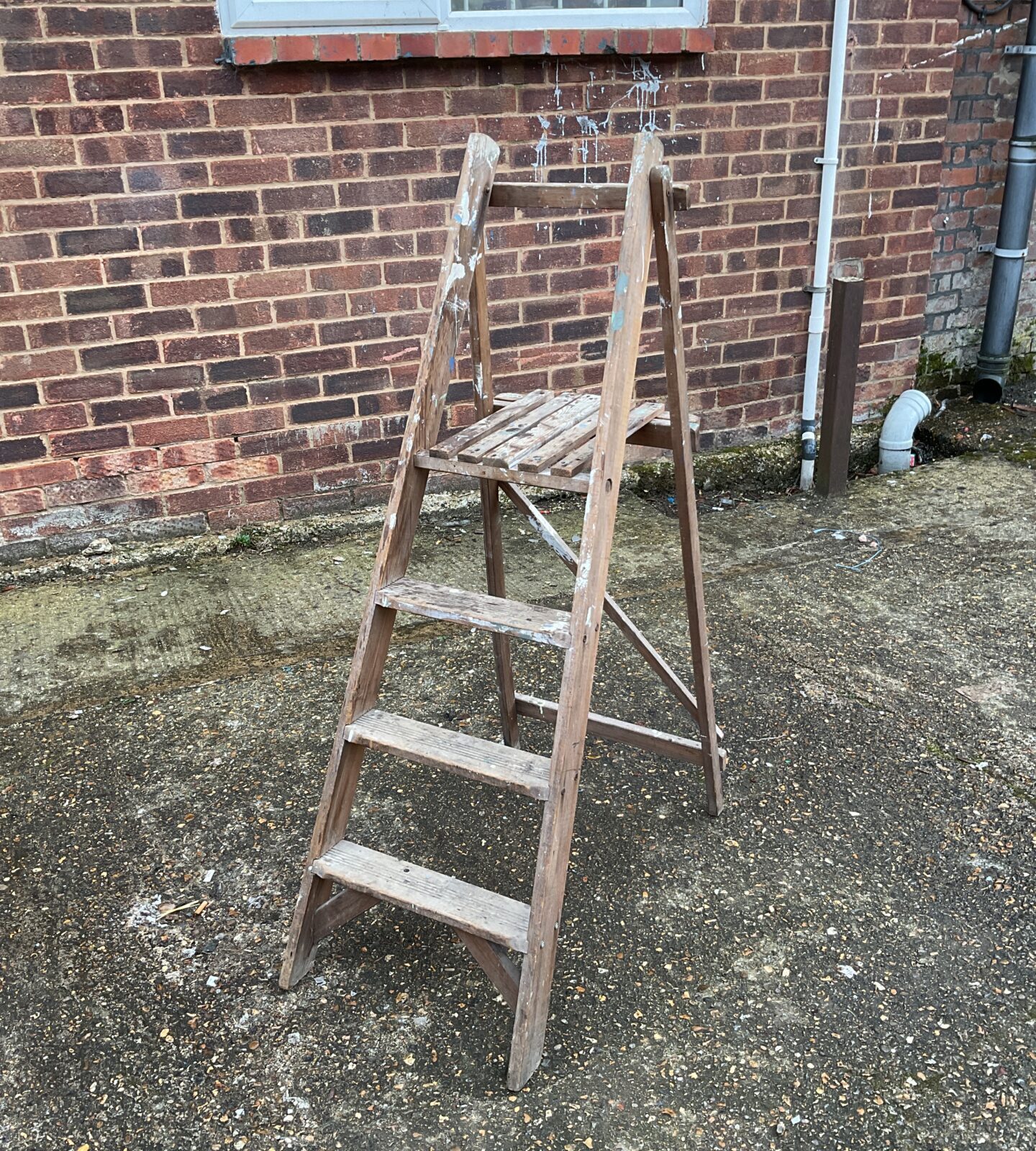 Small wooden step ladder