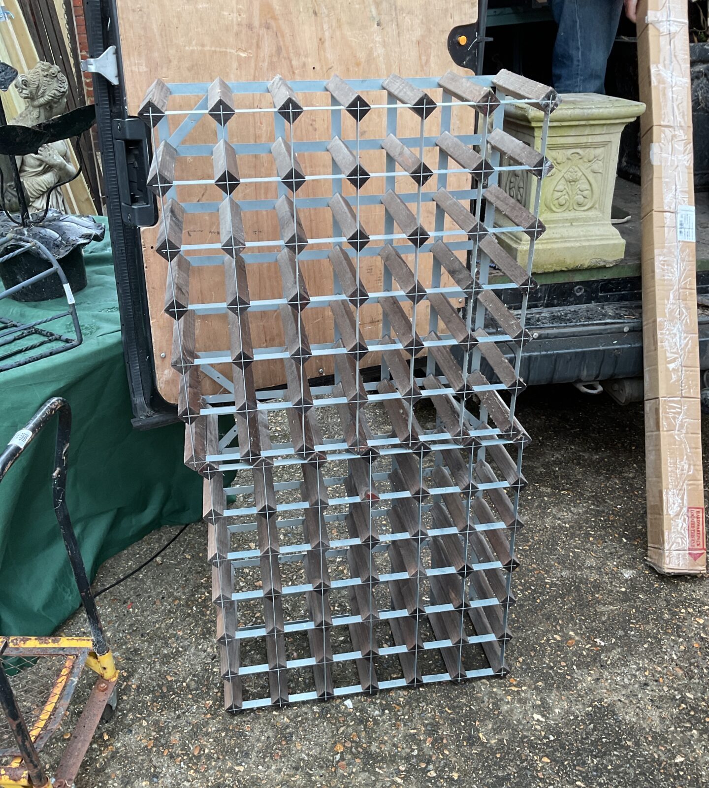 Two 36 bottle wine racks