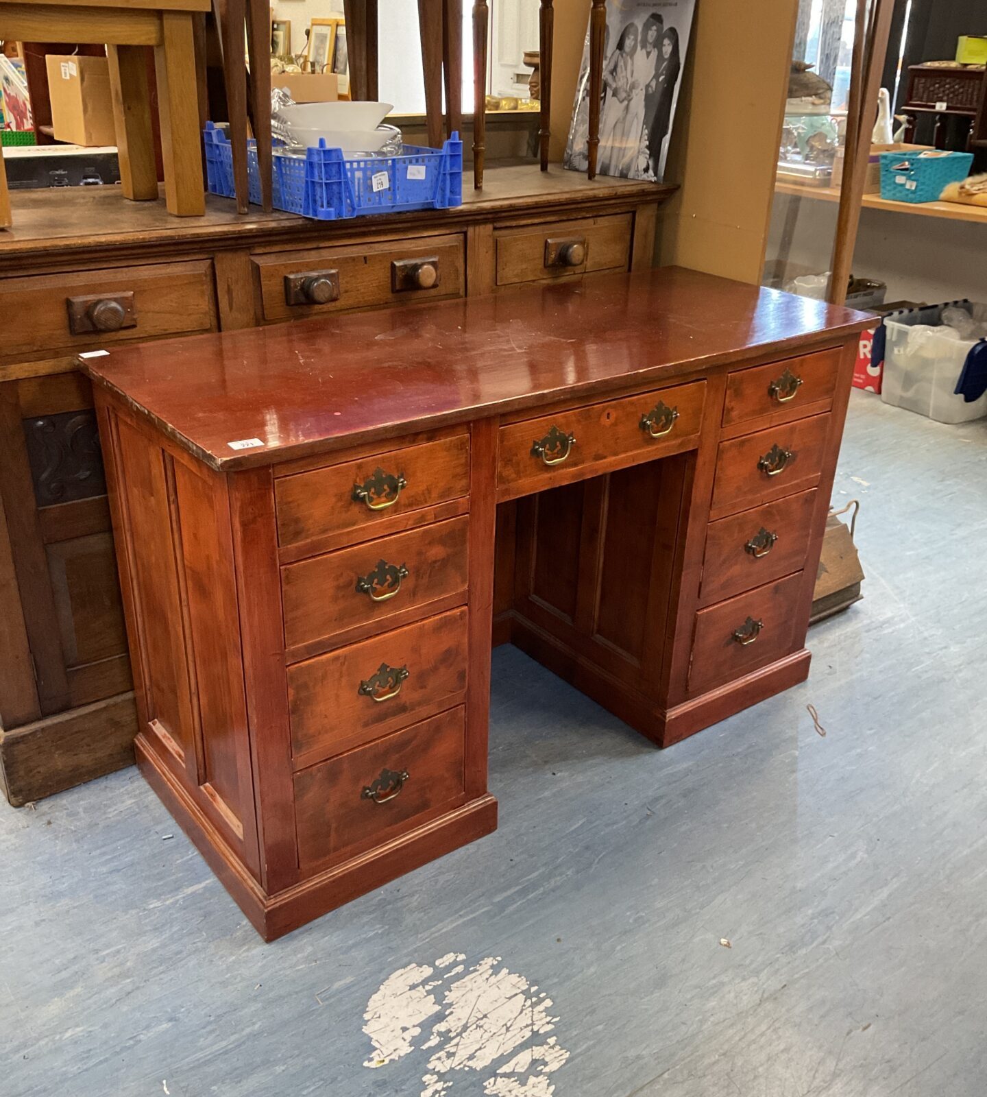 Vintage mahogany desk