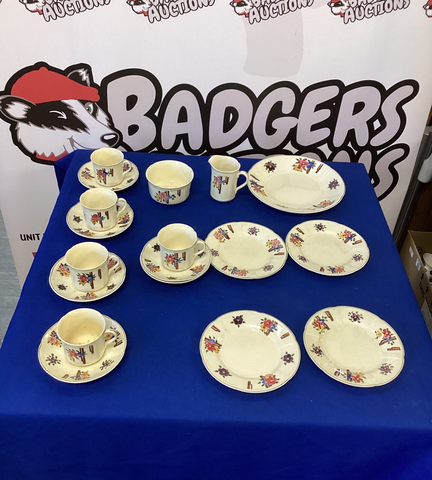 Homeleigh Ware hand panted Tea set