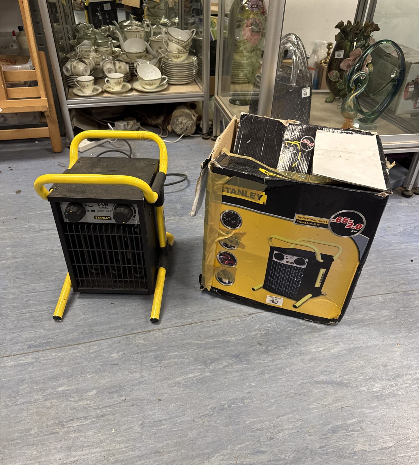 Stanley workshop heater spares/repairs - powered on, fan spun for a few minutes then stopped, heat element works