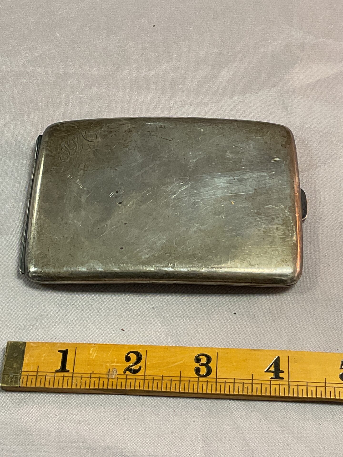 Vintage silver cigarette case 137g