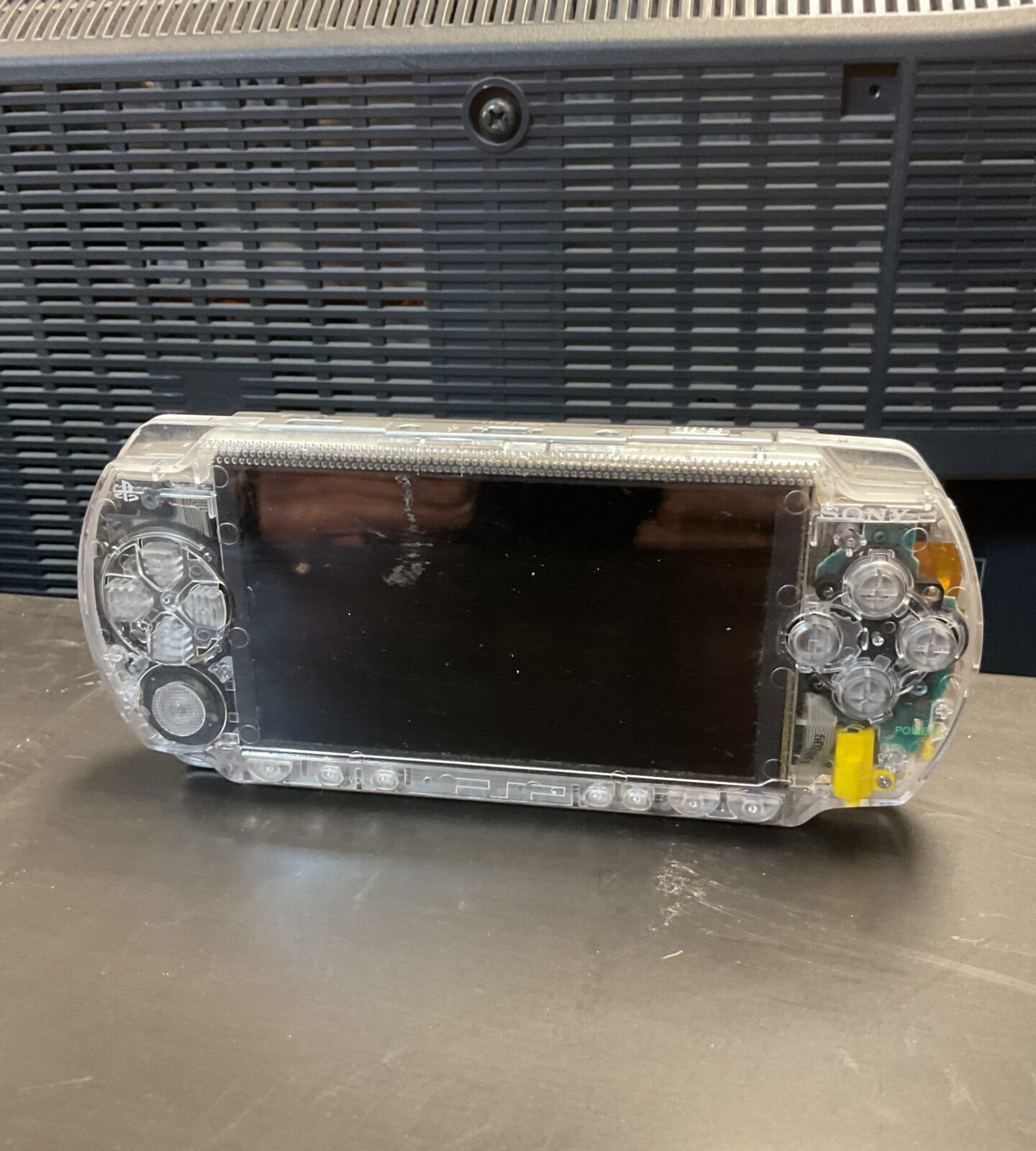 transparent Sony psp console only