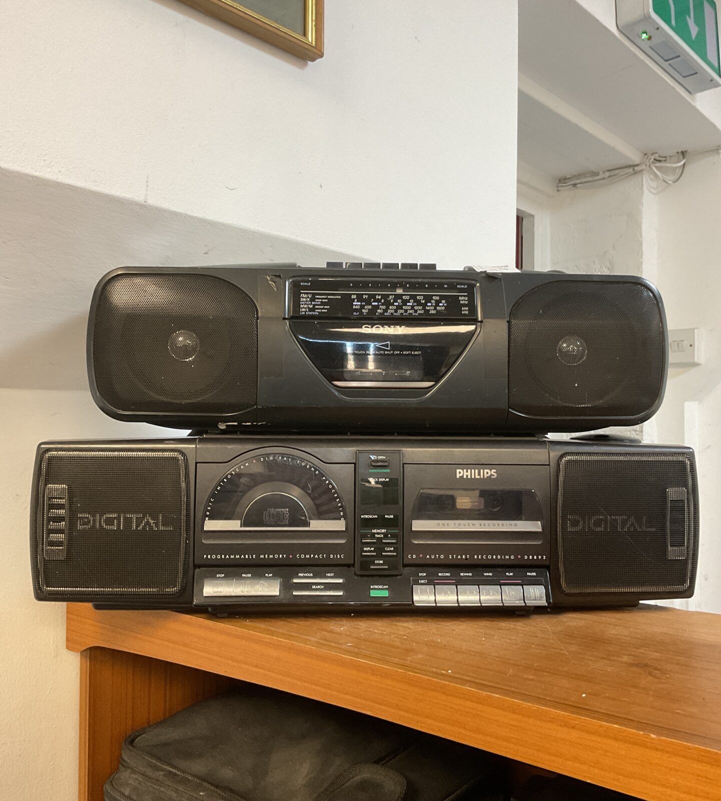 Sony & philips cassette radio boomboxes