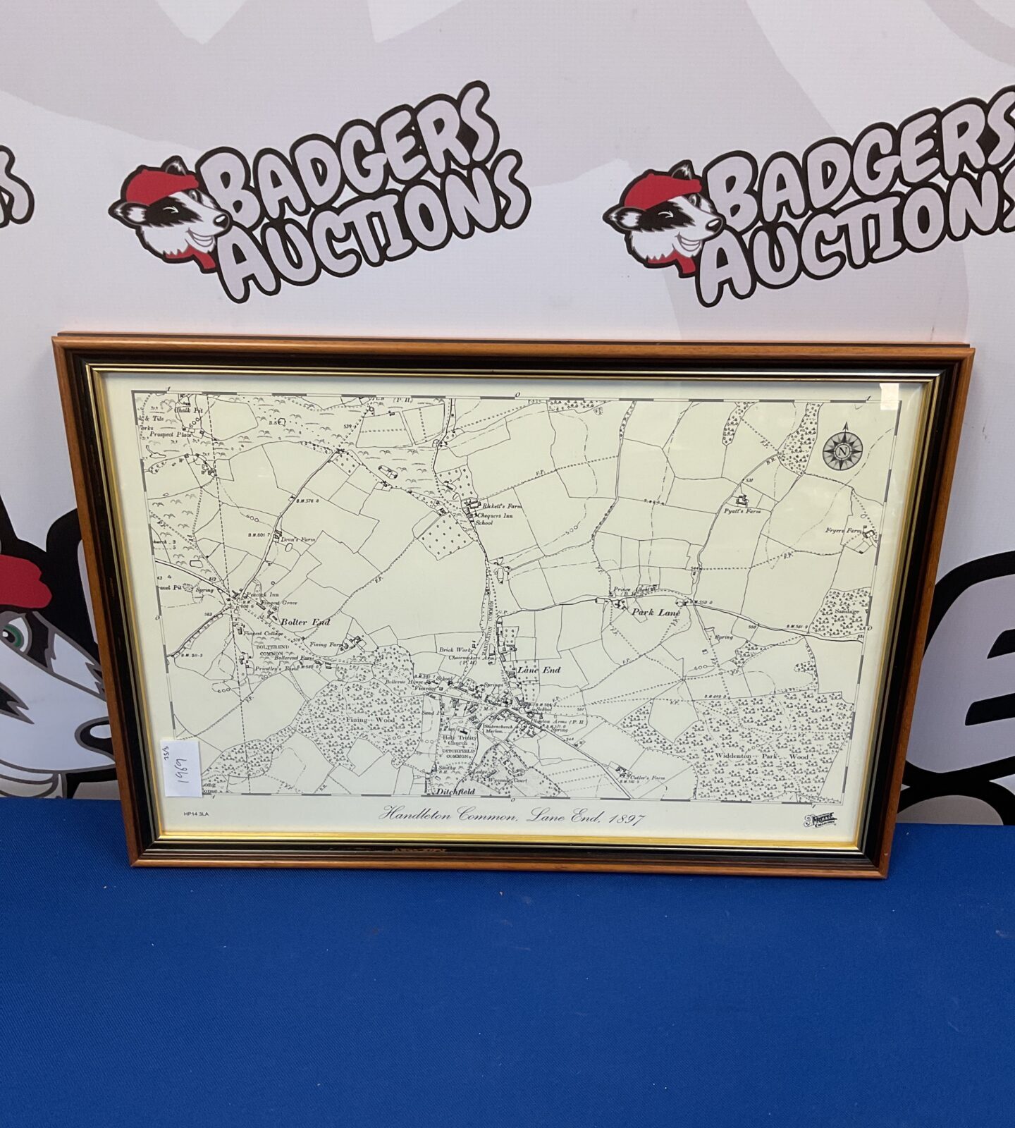 The francis frith collection map 1897 map of lane end