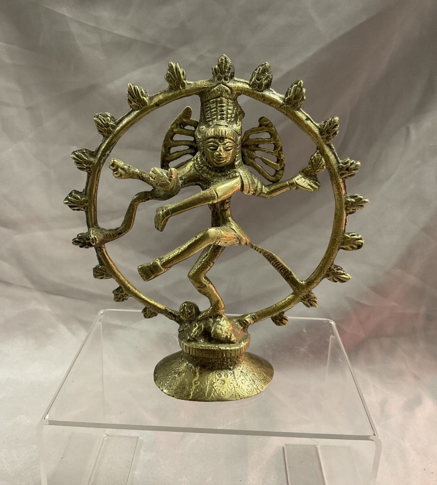 Hindu gold shiva nataraja Lord of the dance figure