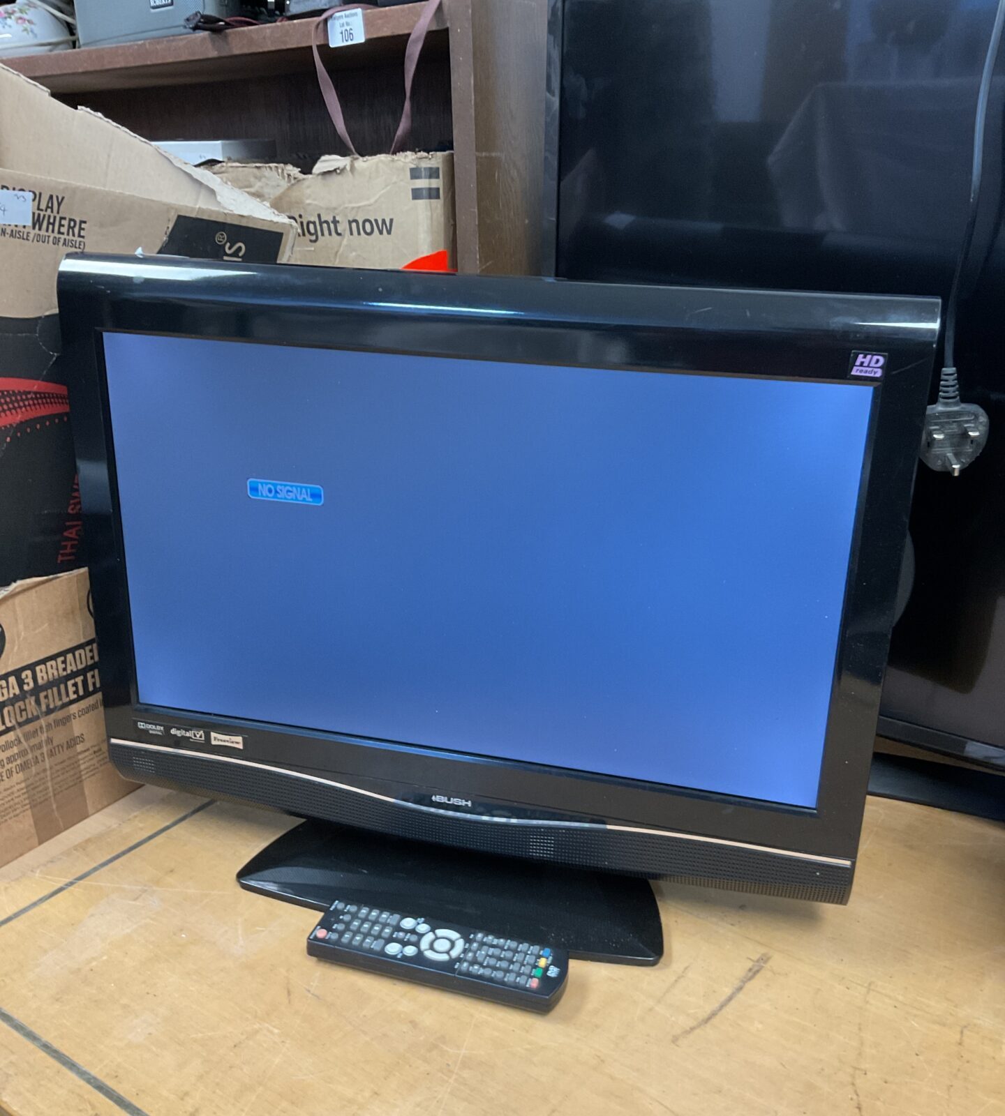 Bush 22” hd tv working with remote