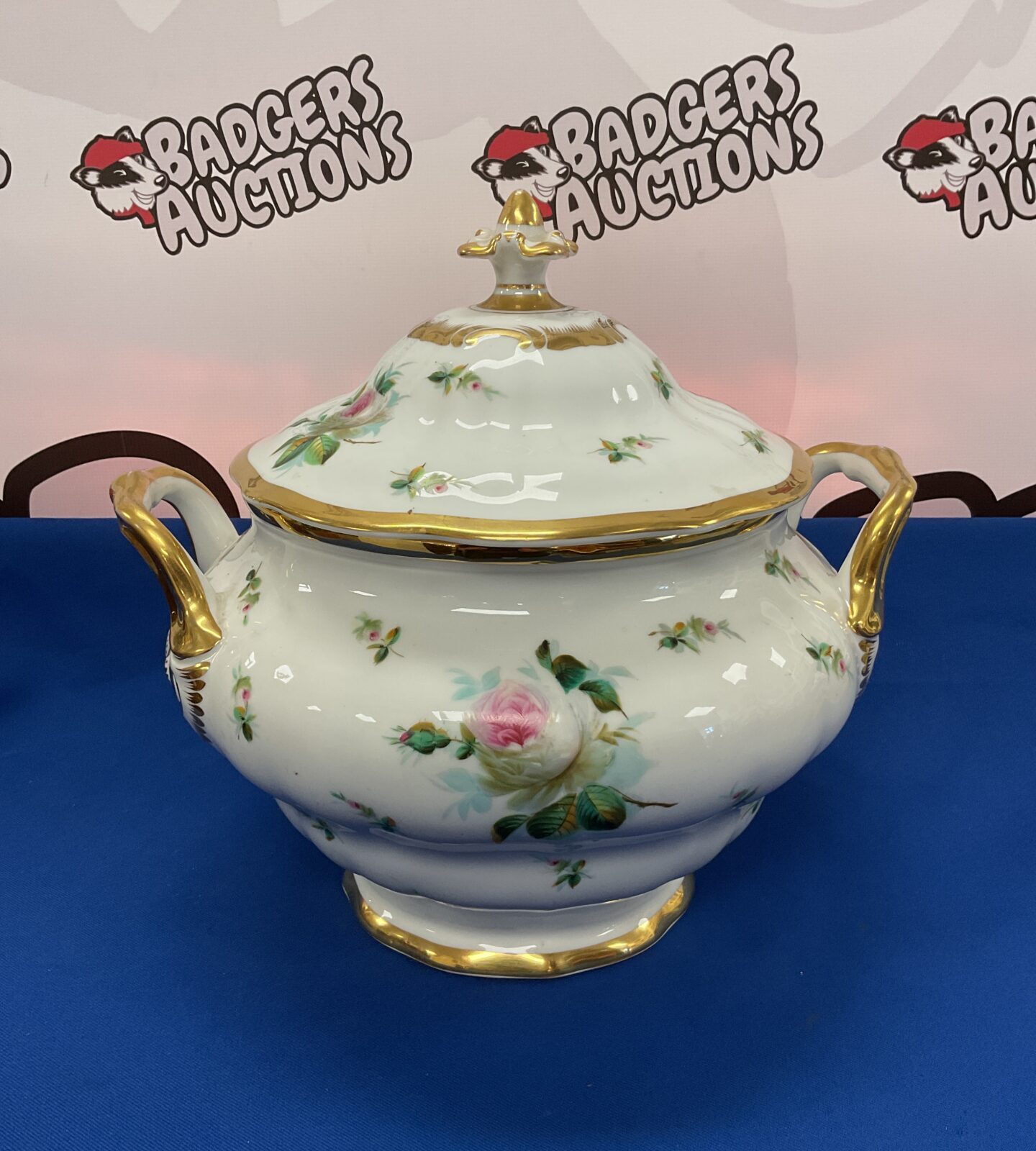 Late 19th century kpm berlin porcelain tureen