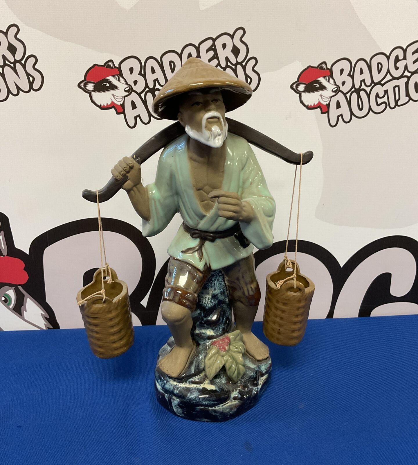 Chinese swiwan mud man fisherman figure