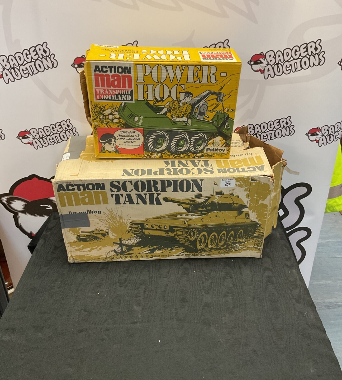 Two Vintage Boxed Palitoy Action man vehicles inc Scorpion Tank And Transport Command Power-Hog - Image 4