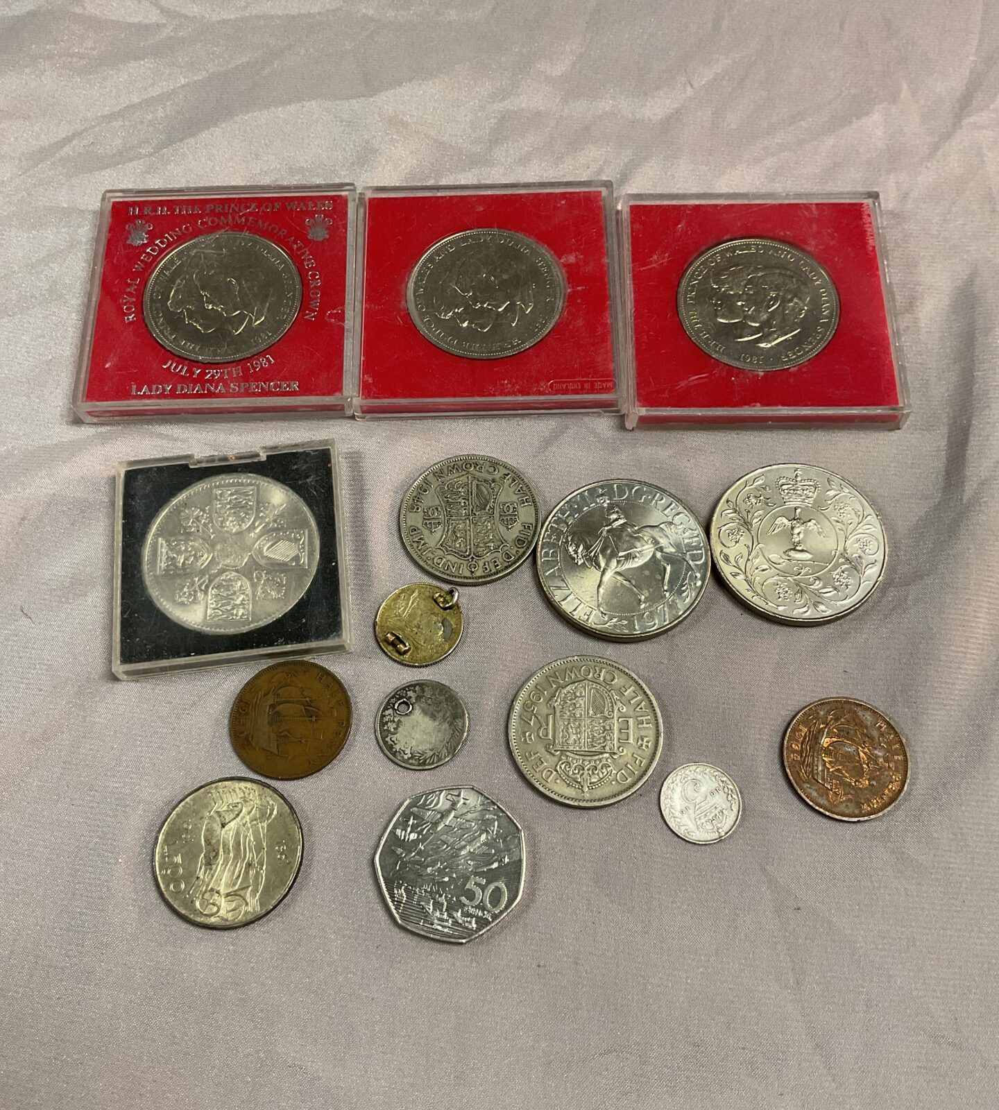 Collection of assorted coins