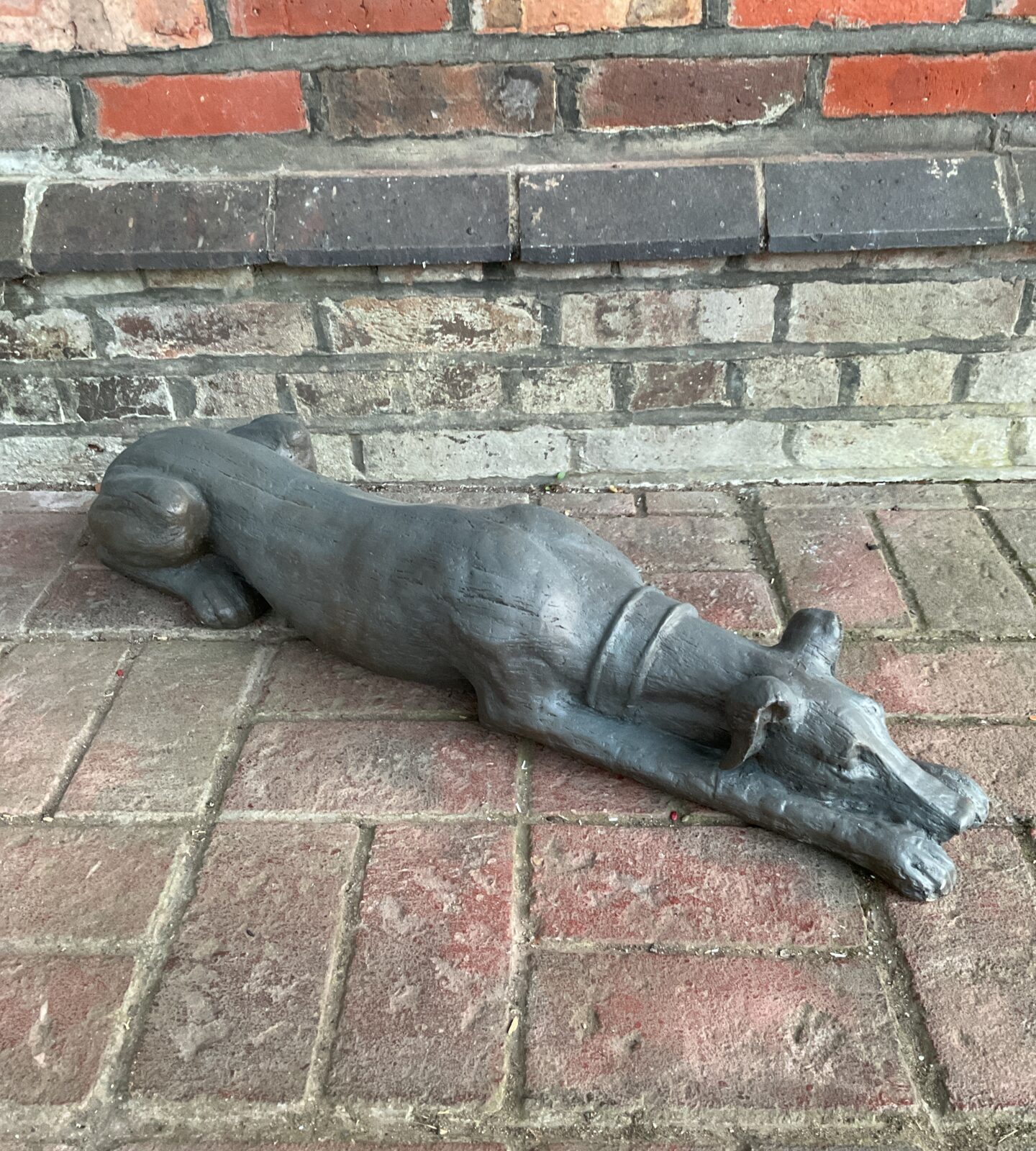 Large fibreglass greyhound