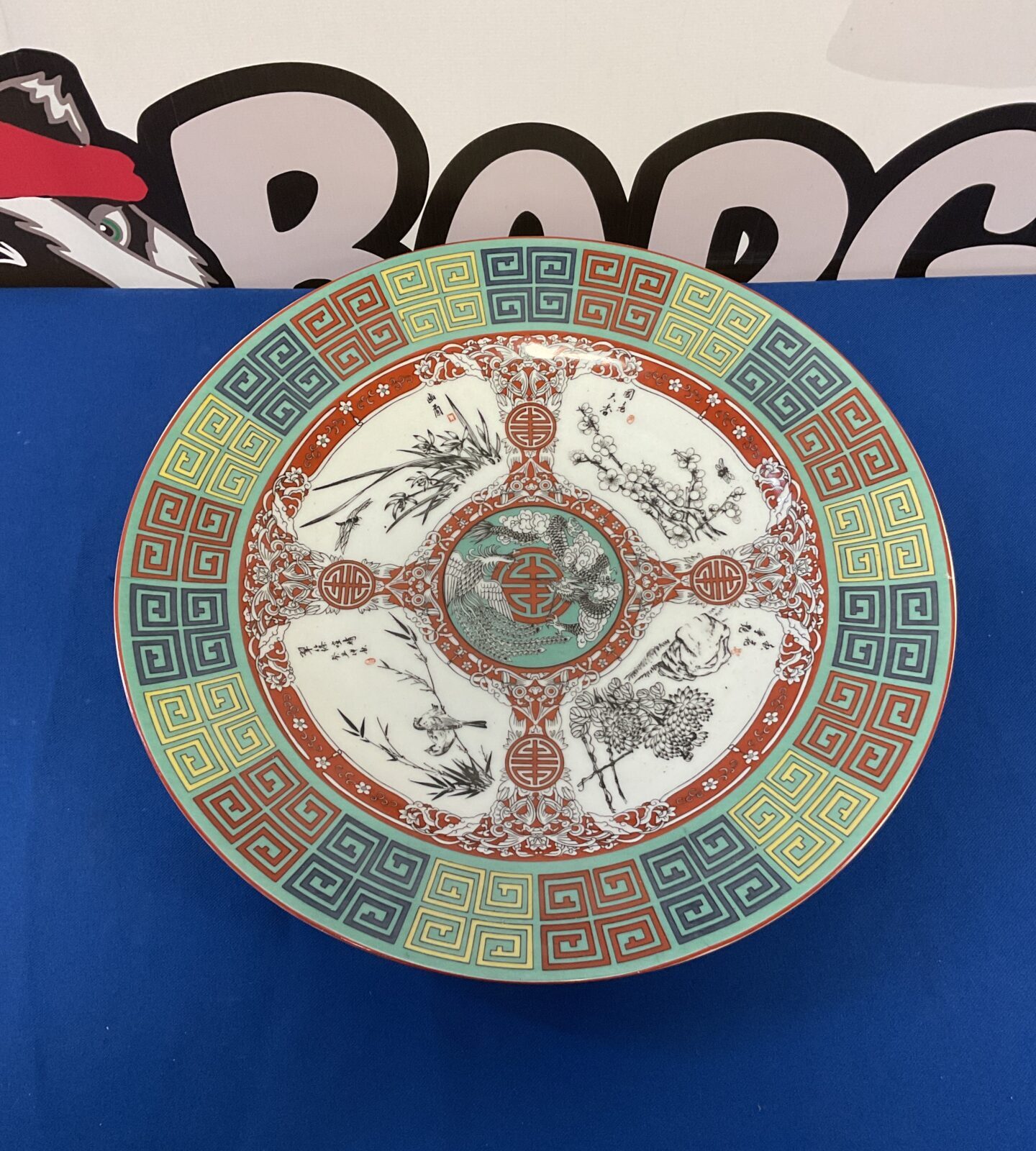 Chinese famile rose charger 39cm