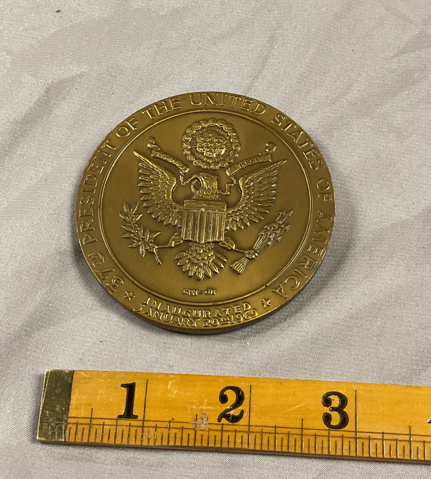 Richard Nixon (Tricky Dickie) 37th President of the United States Bronze Medal - Image 2